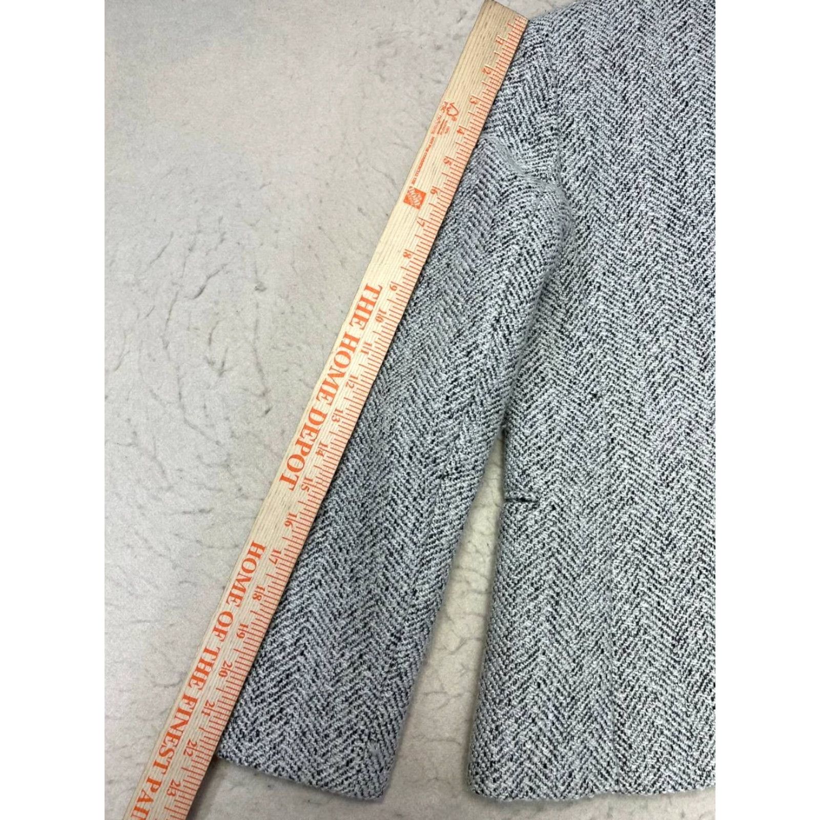 Banana Republic Banana Republic Blazer Women 2P Gray Wool Blend Short Sleeve Button 90s Retro Casual Workwear Size XS / US 0-2 / IT 36-38 - 4 Thumbnail