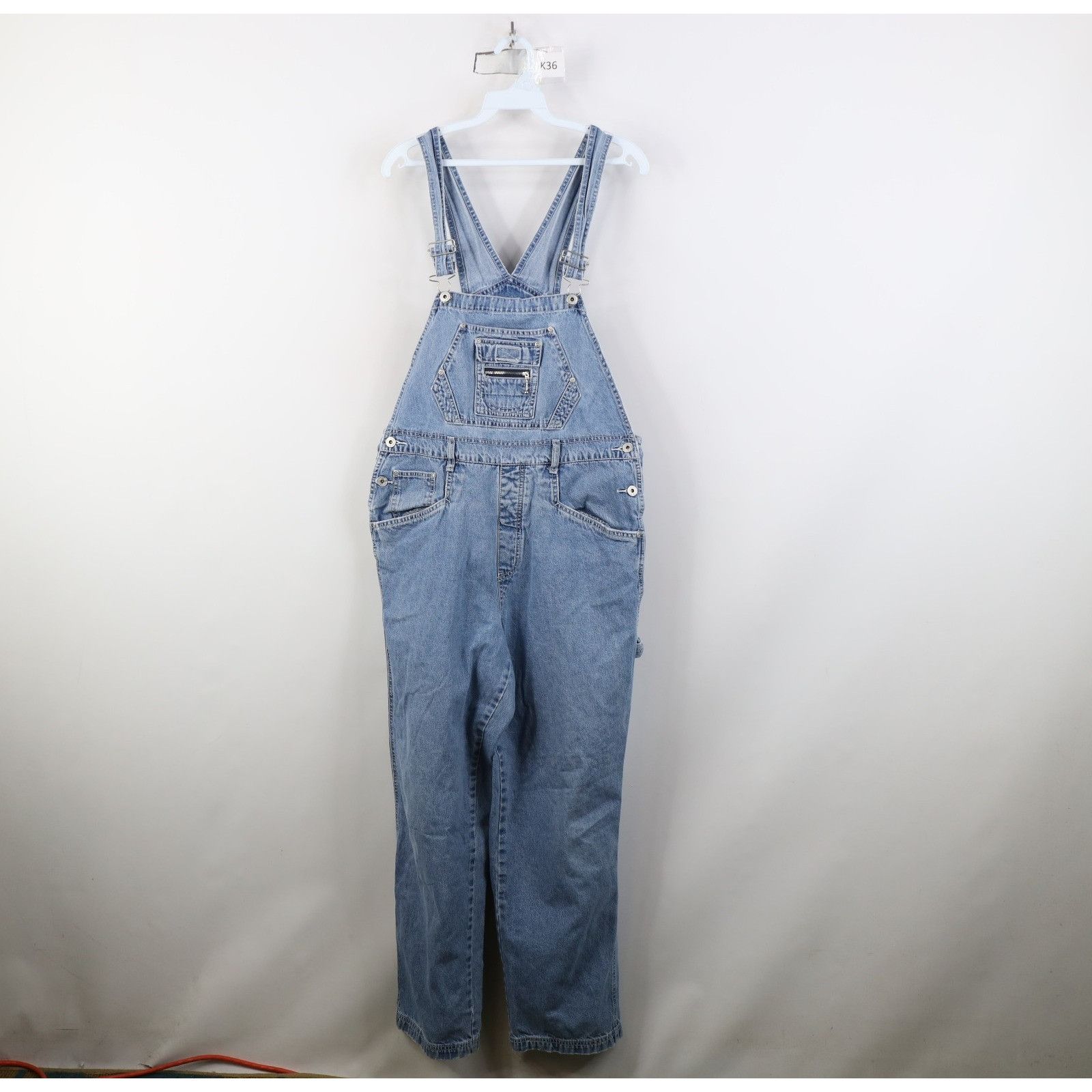 Vintage 90s Y2K Streetwear Faded Babydoll Wide Leg Overalls