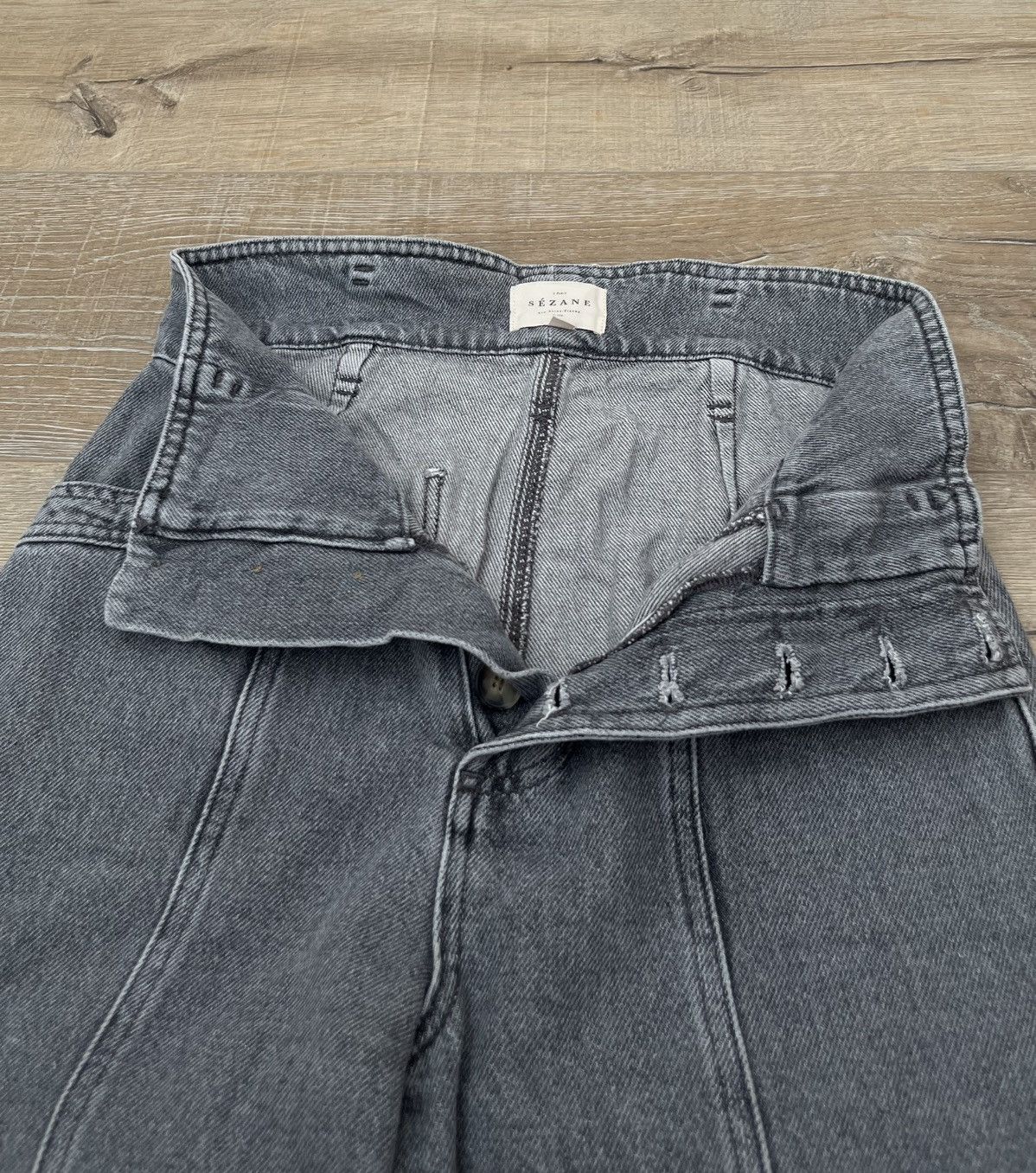 Sezane Sezane Maxime Grey Trousers Size 25" / US 0 / IT 36 - 6 Thumbnail