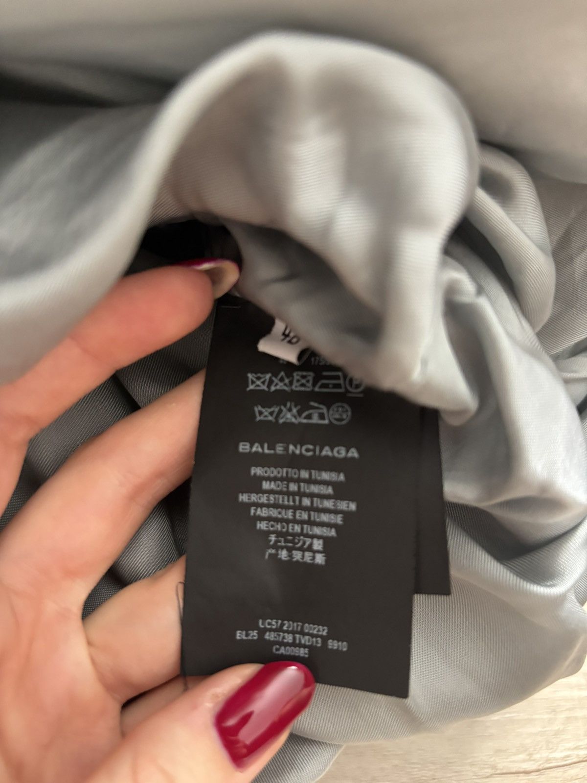 Balenciaga Grey Silver Balenciaga C-Shape Puffer 48 Size US M / EU 48-50 / 2 - 7 Thumbnail