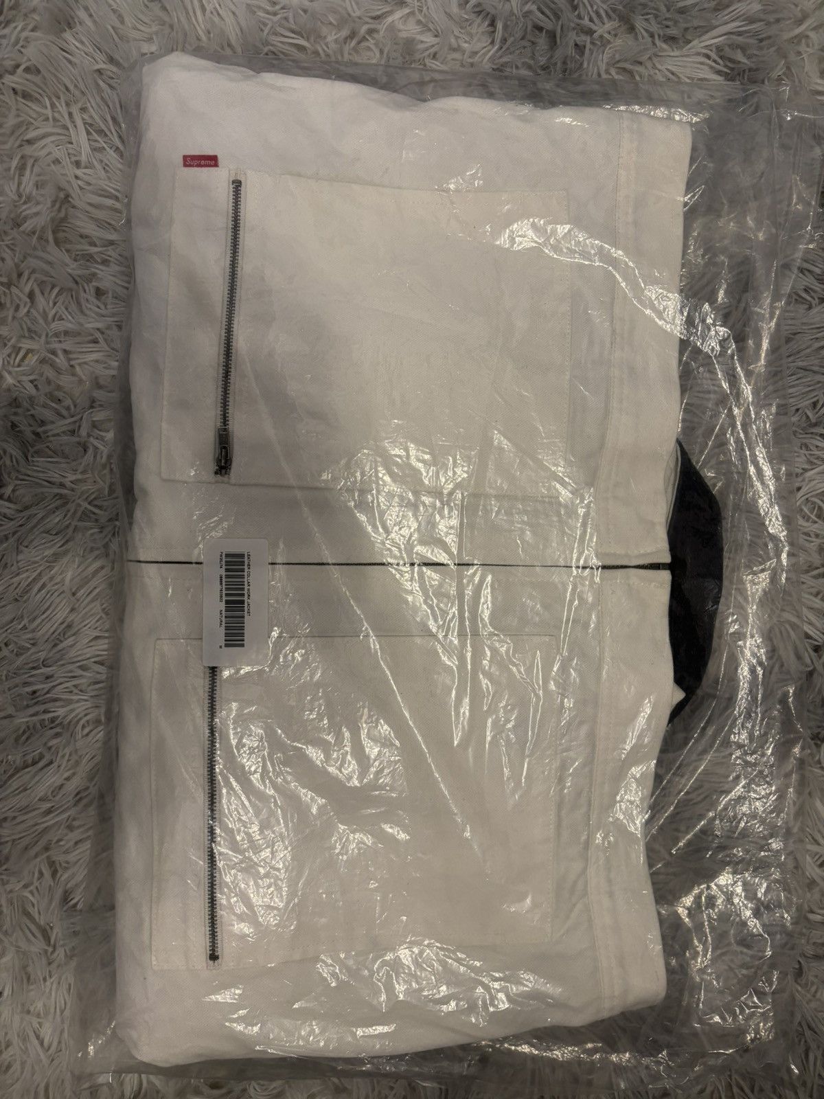 Supreme Supreme white leather collar work jacket FW20 Size US M / EU 48-50 / 2 - 2 Thumbnail