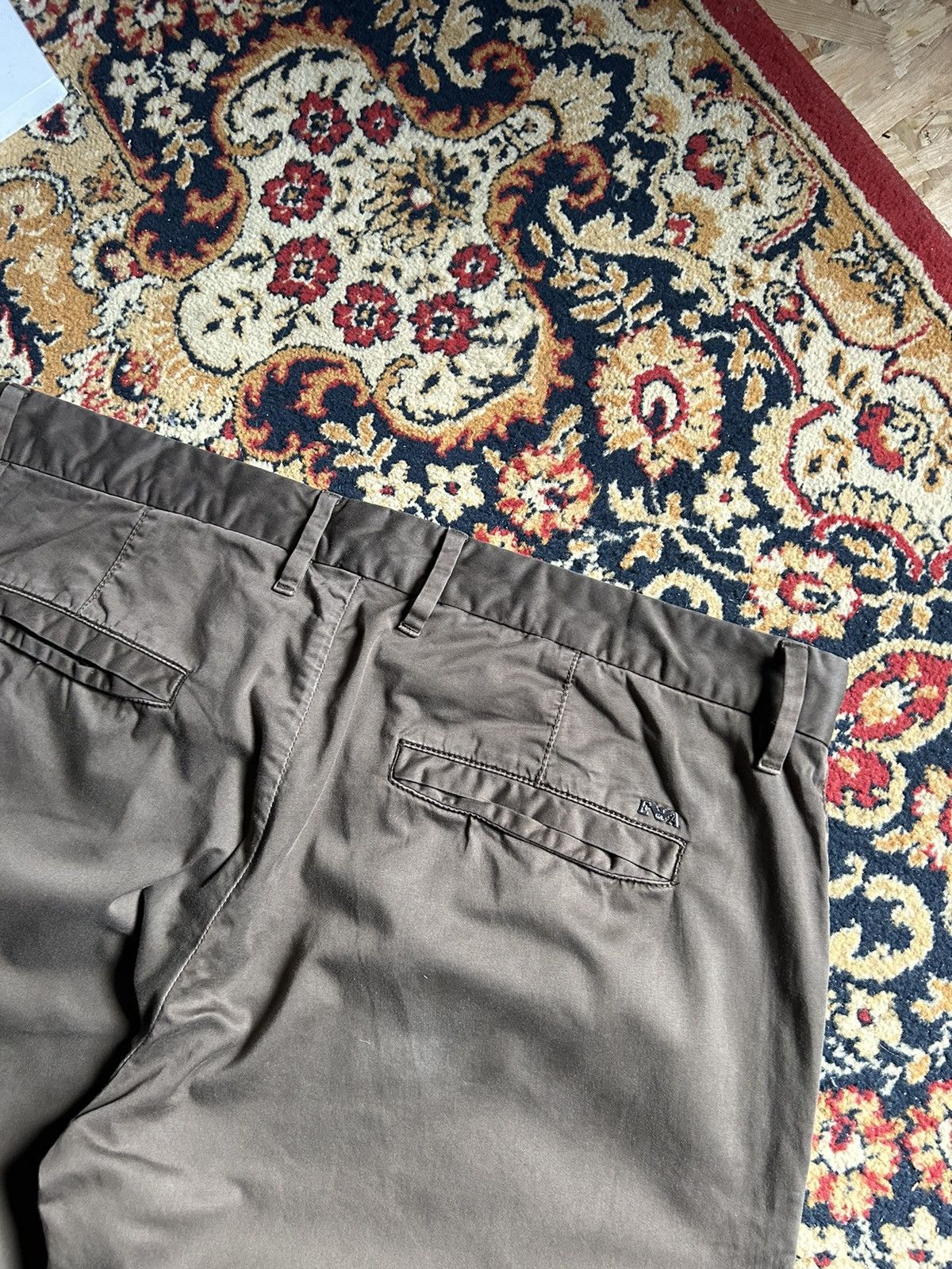 Emporio Armani Vintage emporio armani rare pants metal logo Size US 34 / EU 50 - 3 Thumbnail