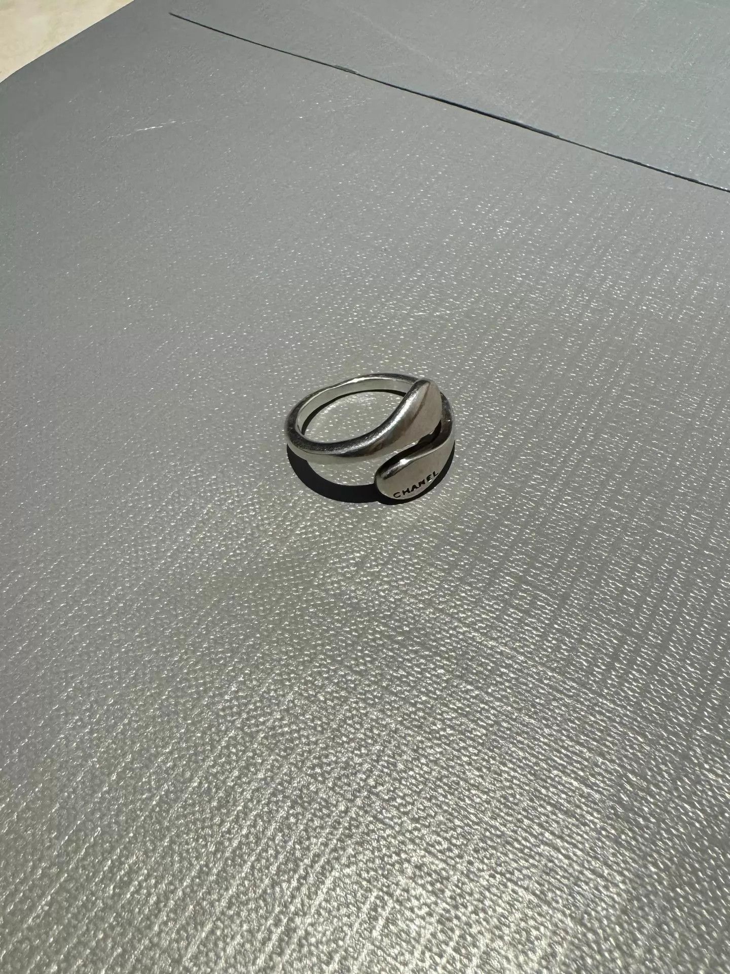 Chanel Chanel 925 Silver Open Ring Drop Spiral Design Size ONE SIZE - 1 Thumbnail