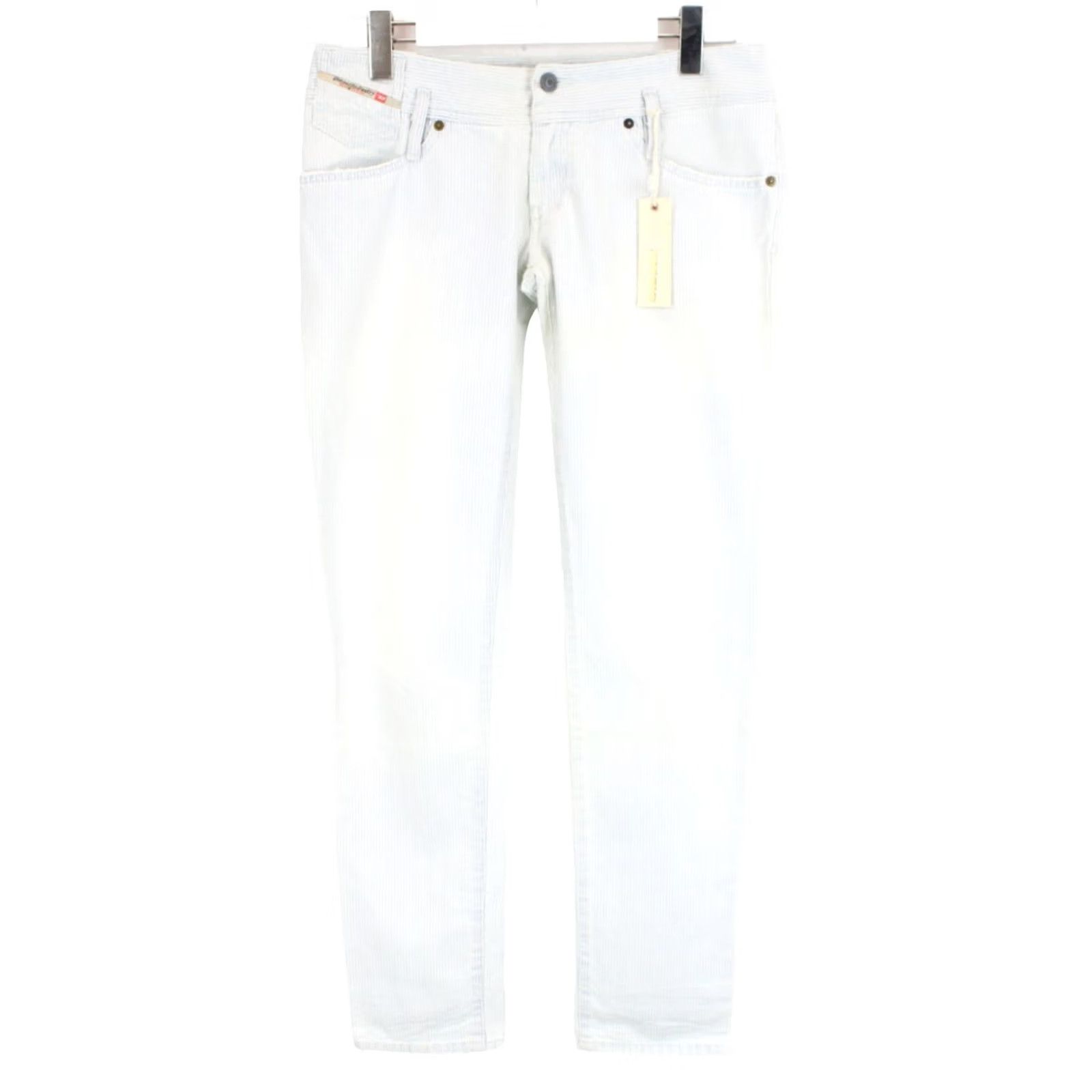 Diesel DIESEL Matic Slim-Skinny Jeans Women's W29/L32 Pinstripe Zip Fly Faded Size 29" - 2 Thumbnail