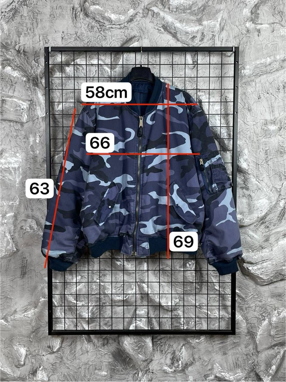 Balenciaga Vintage Reversible Camo /Blue Bomber MA1 Raf Simons Style Size US L / EU 52-54 / 3 - 14 Thumbnail