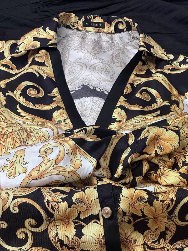 Versace Versace Gold baroque print shirt Size US 36 / EU 52 - 5 Thumbnail