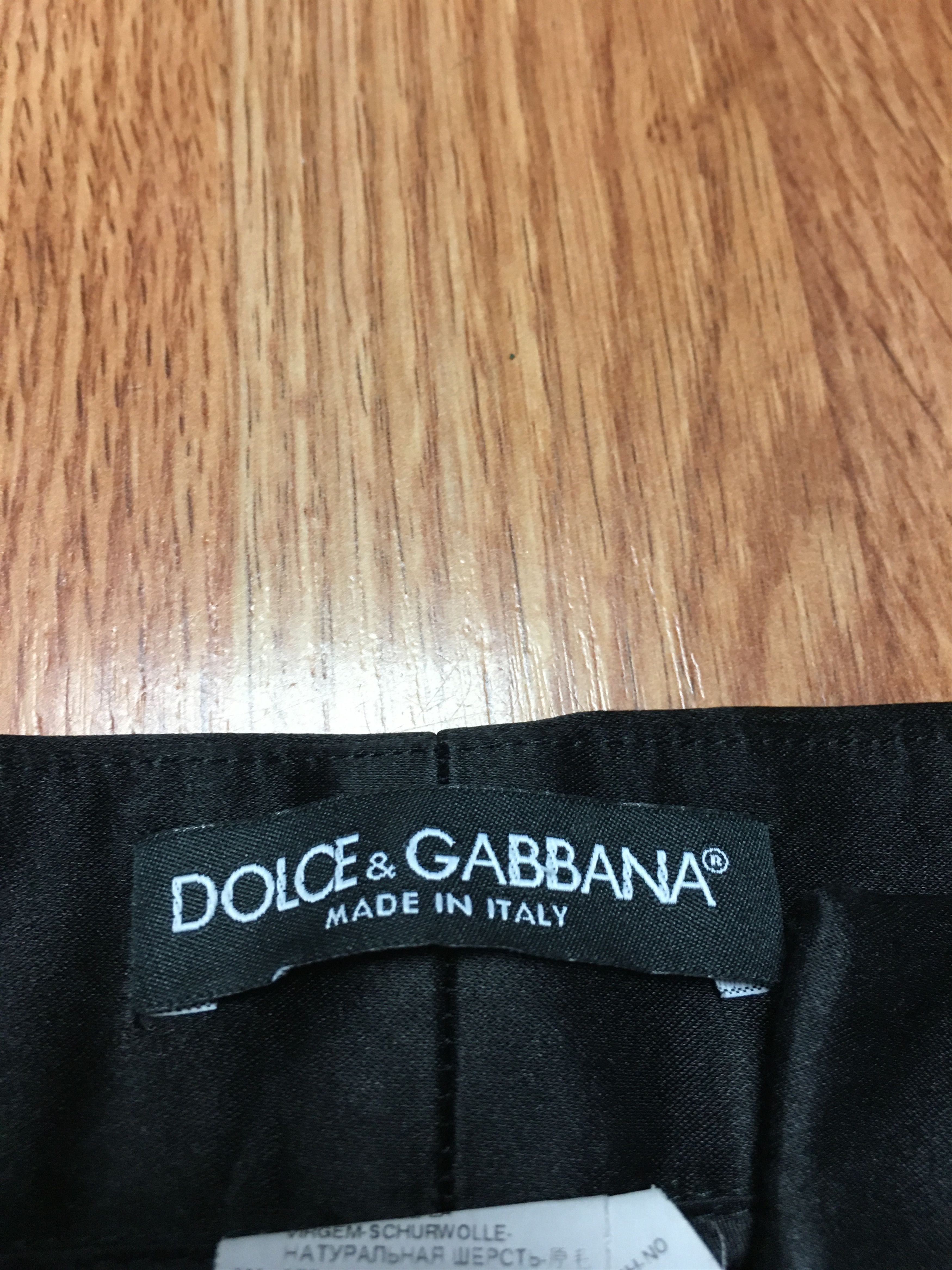 Dolce & Gabbana Dolce & Gabbana Wool Silk Elegant Womens Pants IT 38 Size 26" / US 2 / IT 38 - 11 Thumbnail