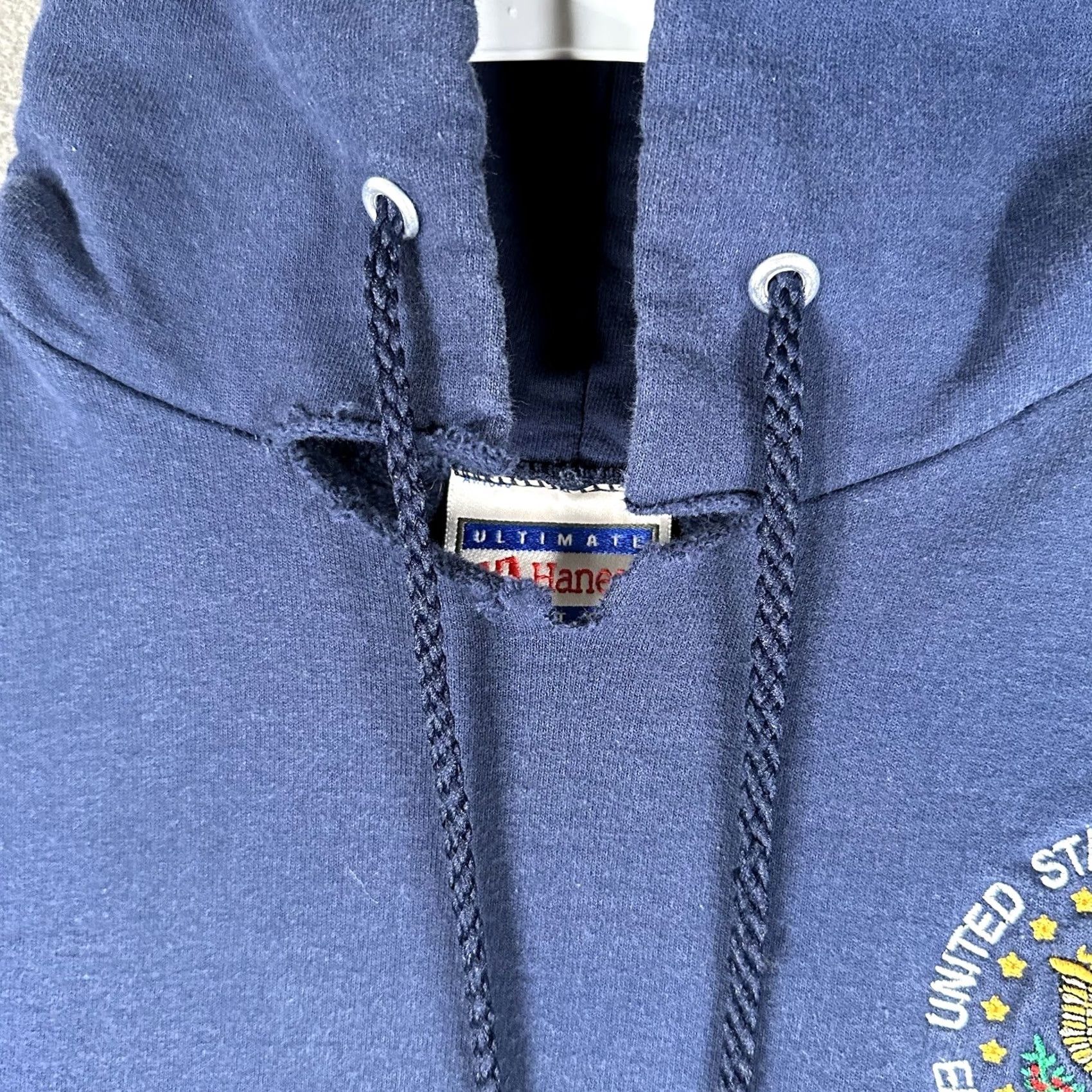 Hanes VINTAGE United States Probation Sweatshirt Mens Medium Blue Embroidered Drawstring READ Size US M / EU 48-50 / 2 - 7 Thumbnail