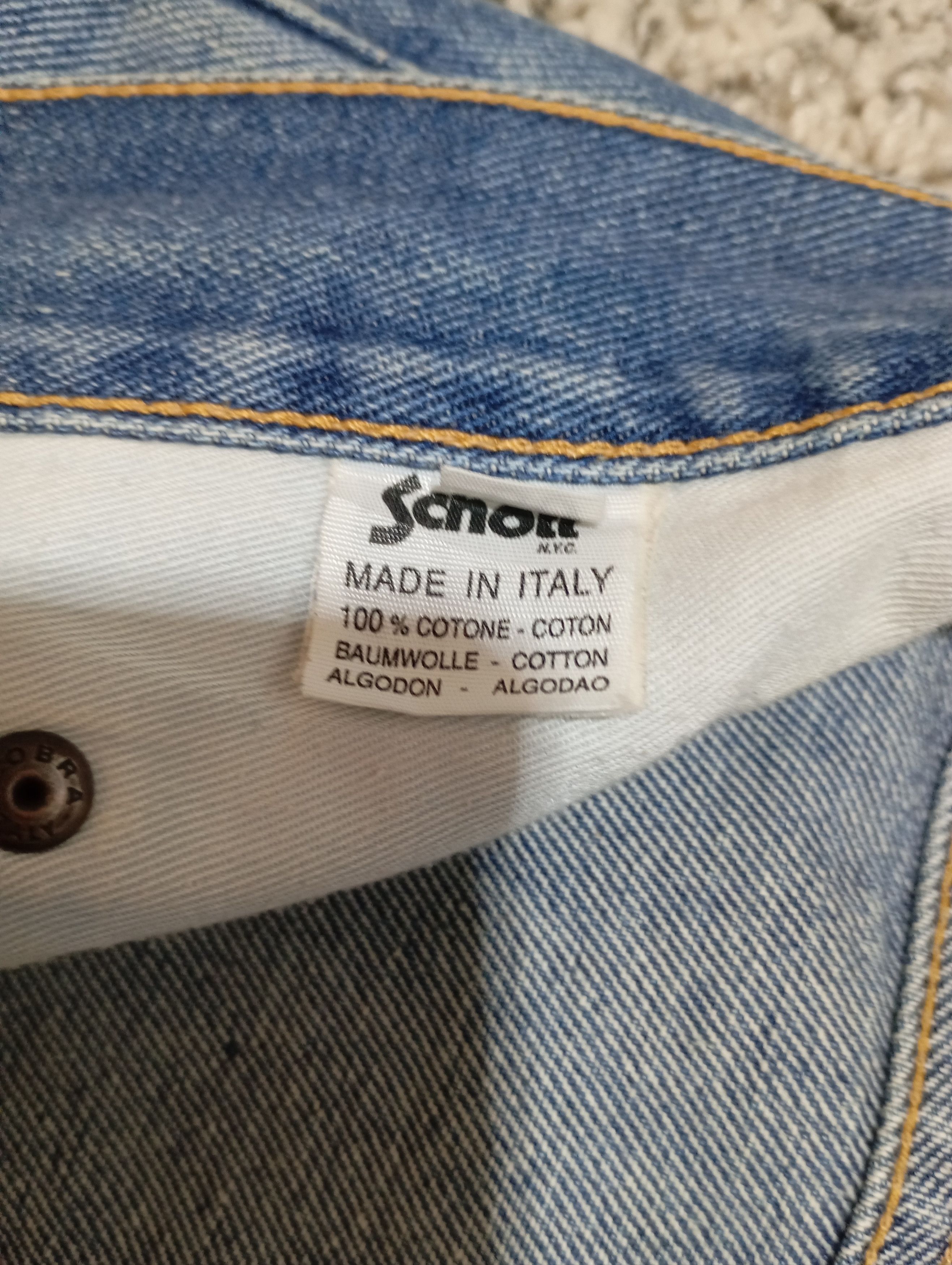 Schott Schott N.Y.C Mens Vintage Denim Pants Size US 35 - 7 Thumbnail