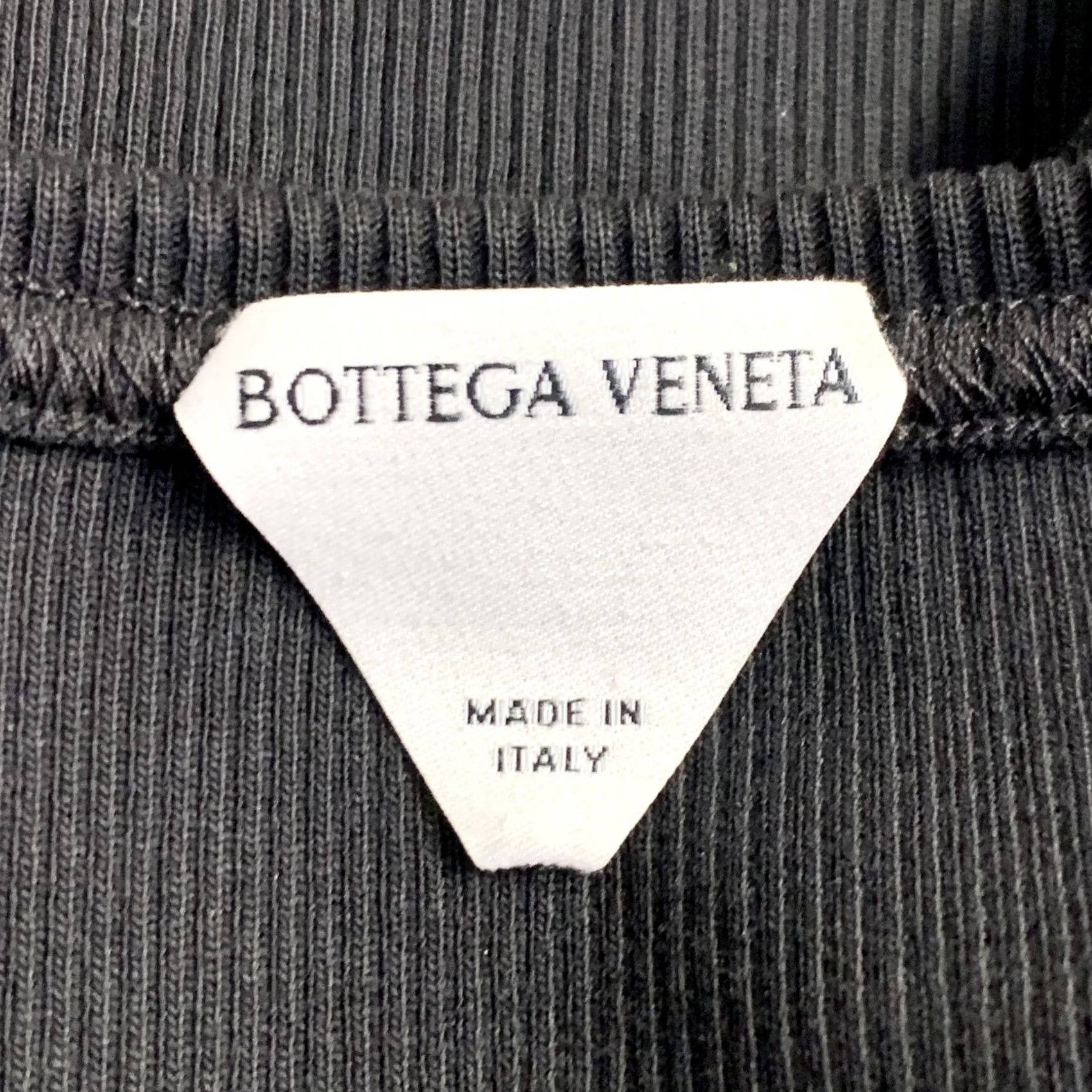 Bottega Veneta BOTTEGA VENETA Dress Black Ribbed Tank Cotton Elastane Size S Women Midi Pattern Ribbed Size S / US 4 / IT 40 - 4 Thumbnail