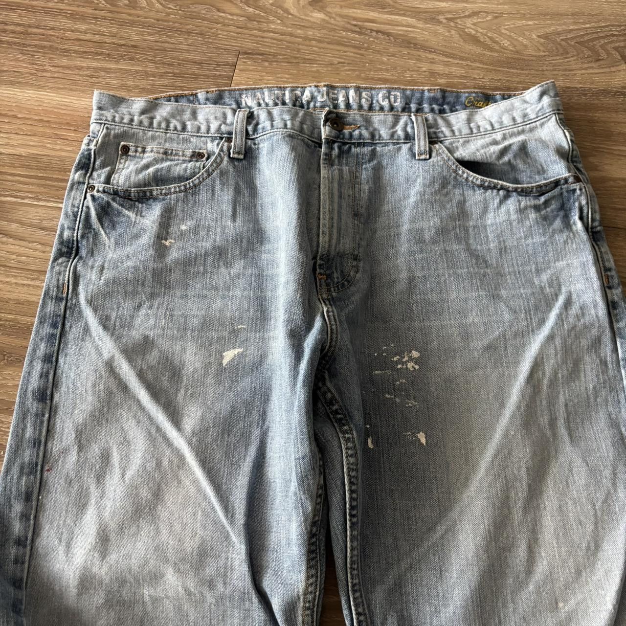 Vintage Crazy Vintage Y2K/2000s Grunge Light Wash Skater Denim Jeans! 38x30 Size US 38 / EU 54 - 5 Thumbnail