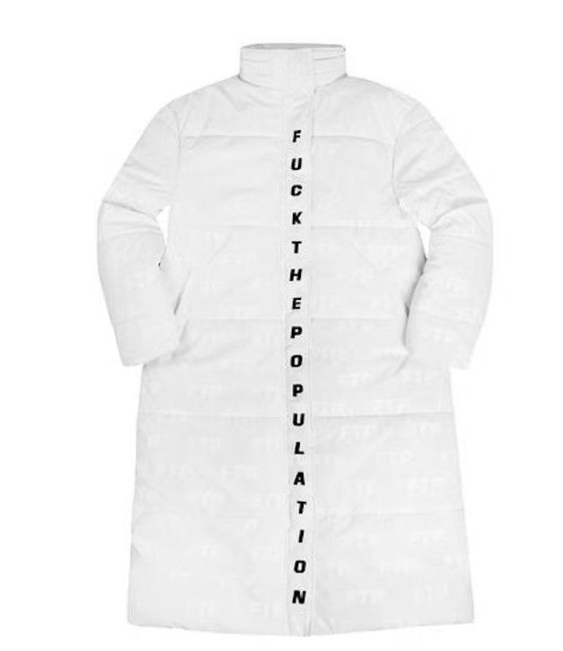 Fuck The Population FTP Reflective Trench Coat (DS) Size US XXL / EU 58 / 5 - 2 Thumbnail