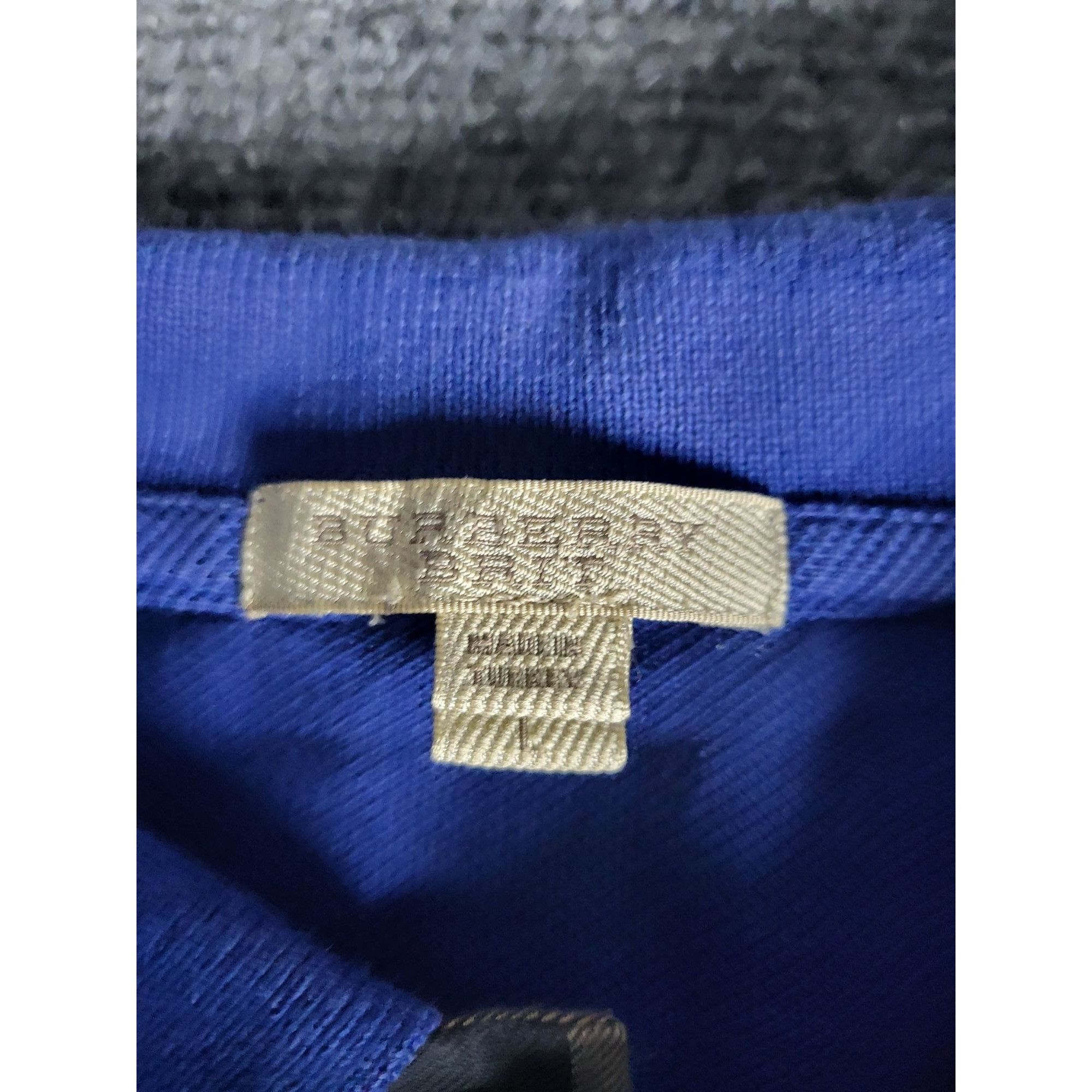 Burberry Burberry Brit Polo Style Collared Nova Check Blue Sz L Cotto Size US L / EU 52-54 / 3 - 4 Thumbnail