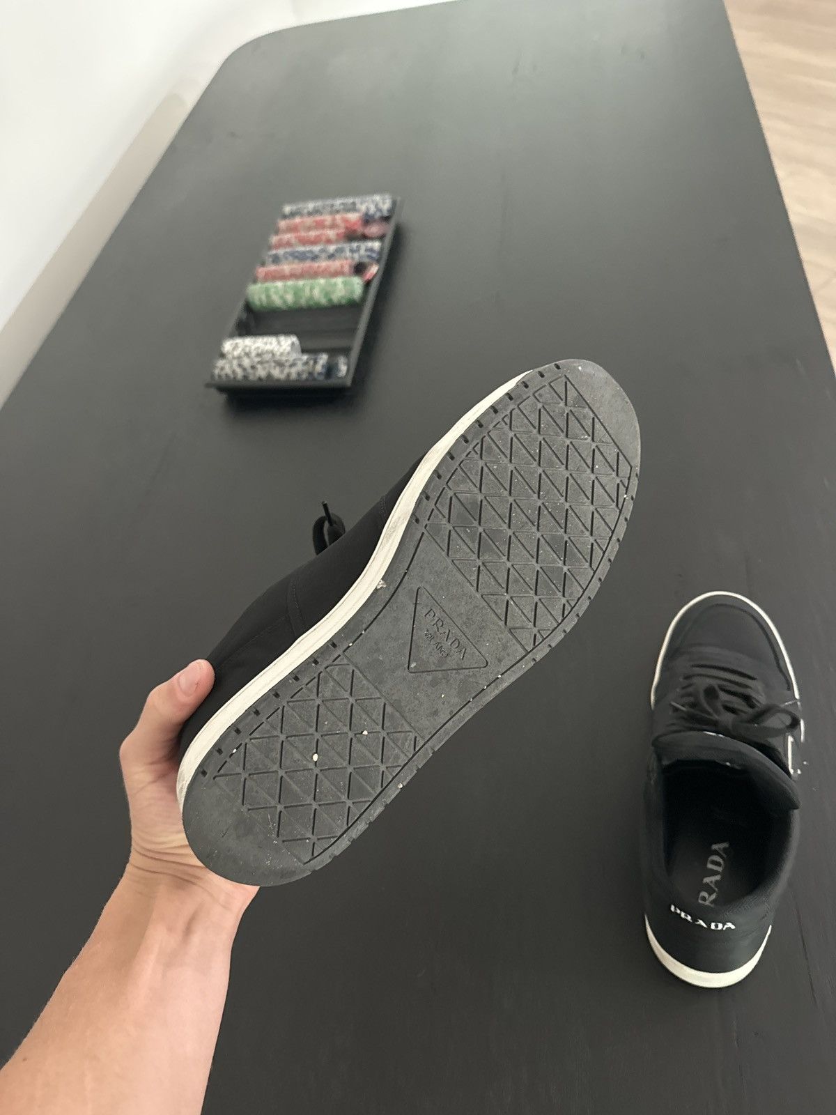 Prada Prada Men’s Nylon Sneakers Size US 10.5 / EU 43-44 - 4 Thumbnail