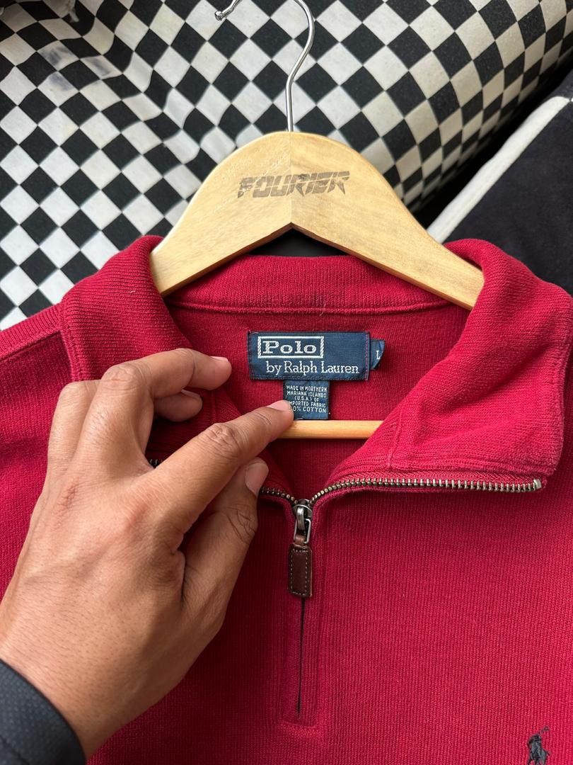 Polo Ralph Lauren × Ralph Lauren × Vintage VINTAGE POLO RALPH LAUREN HALF ZIPPER Size US L / EU 52-54 / 3 - 4 Thumbnail