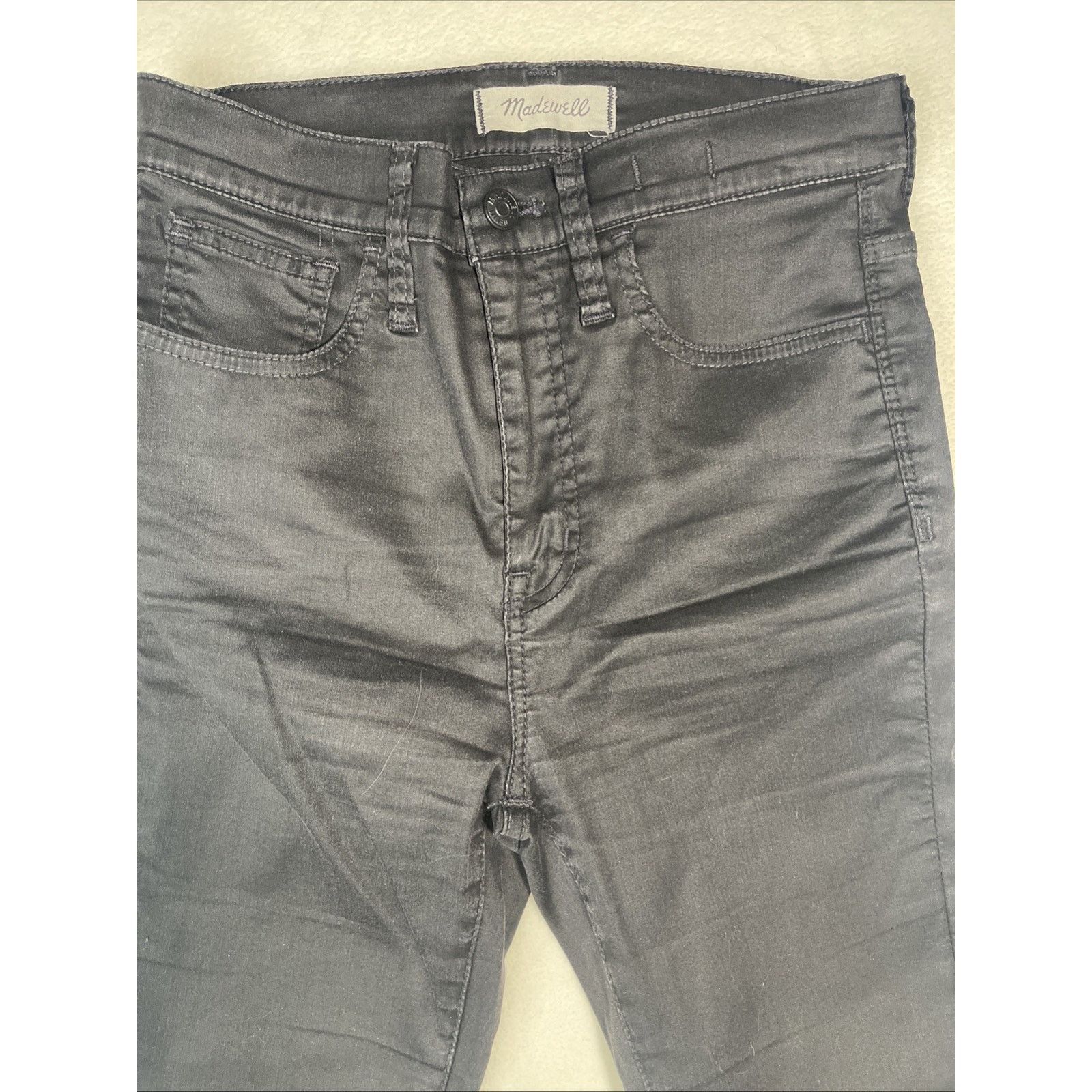 Madewell Madewell Jeans Women's Sz 26 Black Denim High Rise Ankle Size 26" / US 2 / IT 38 - 1 Thumbnail