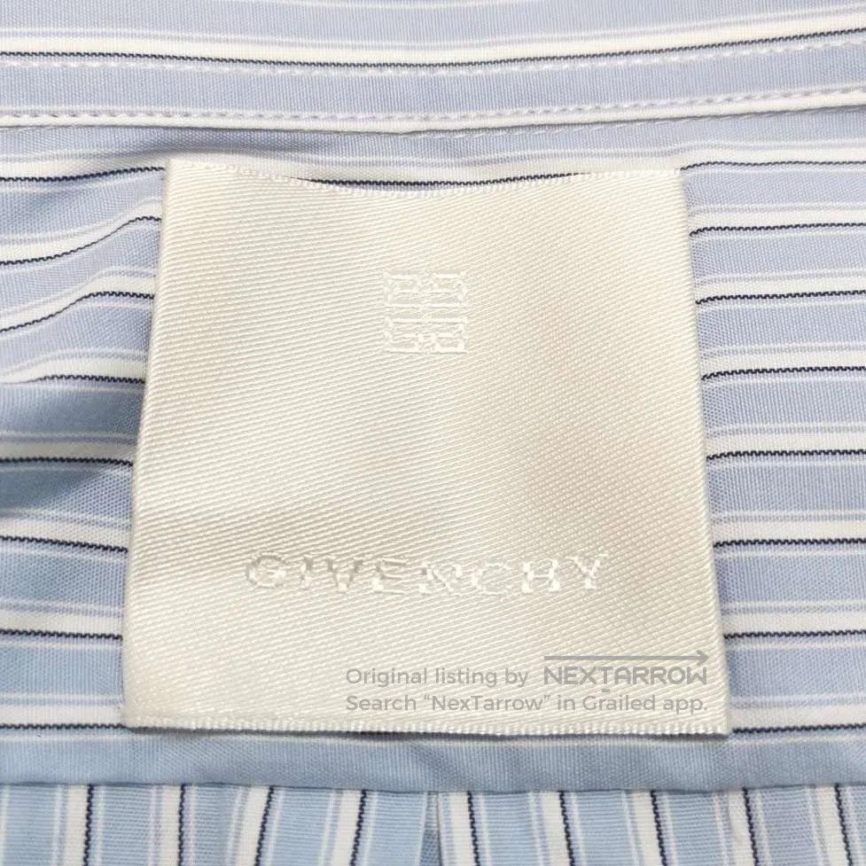 Givenchy Givenchy Striped Cotton Badge Short-Sleeve Shirt. Size US L / EU 52-54 / 3 - 2 Thumbnail