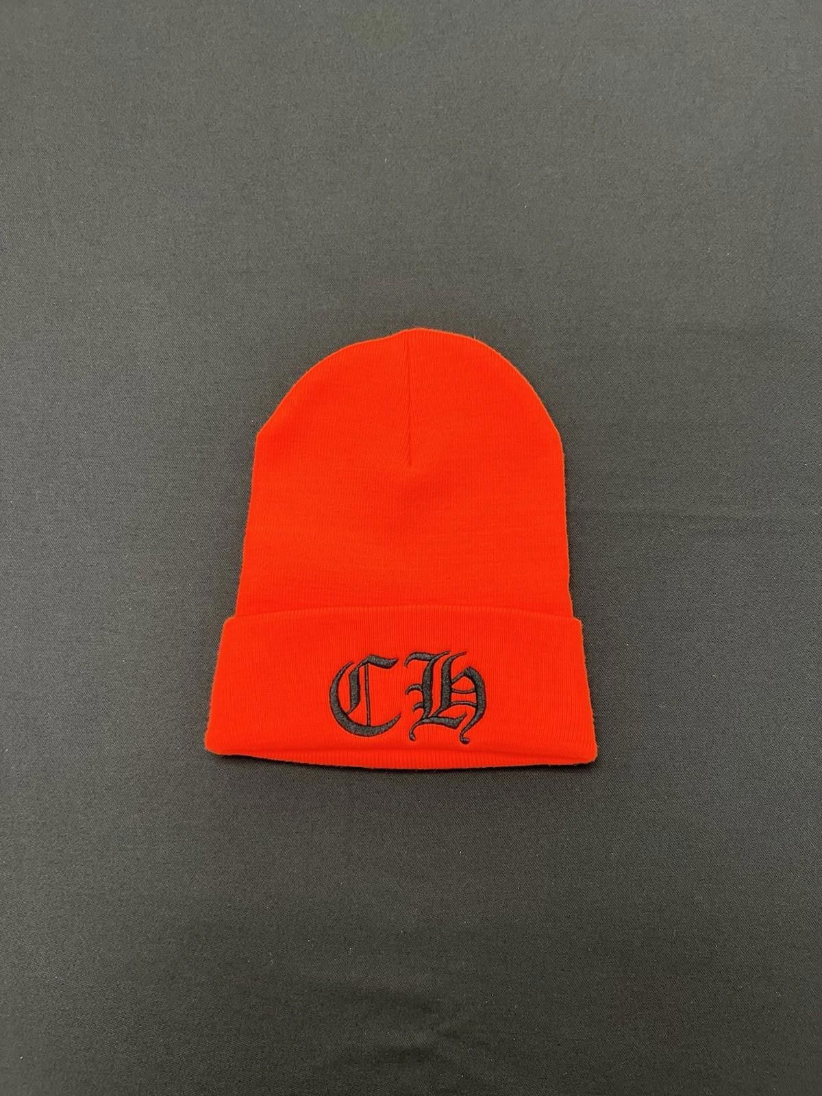 Chrome Hearts Chrome Hearts Orange Knit Logo Beanie Cap Hat Size ONE SIZE - 2 Thumbnail