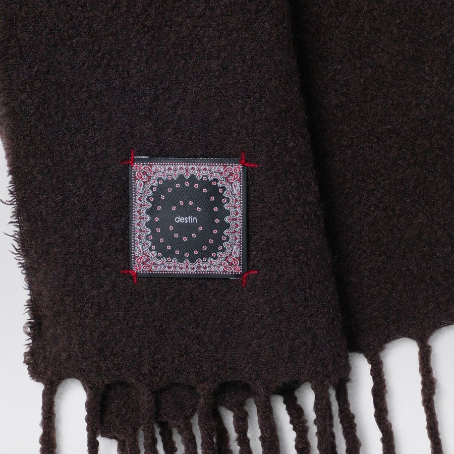 destin o1d2blof0125 Size: OS / Wool Scarf in Ebony Brown Size ONE SIZE - 3 Thumbnail