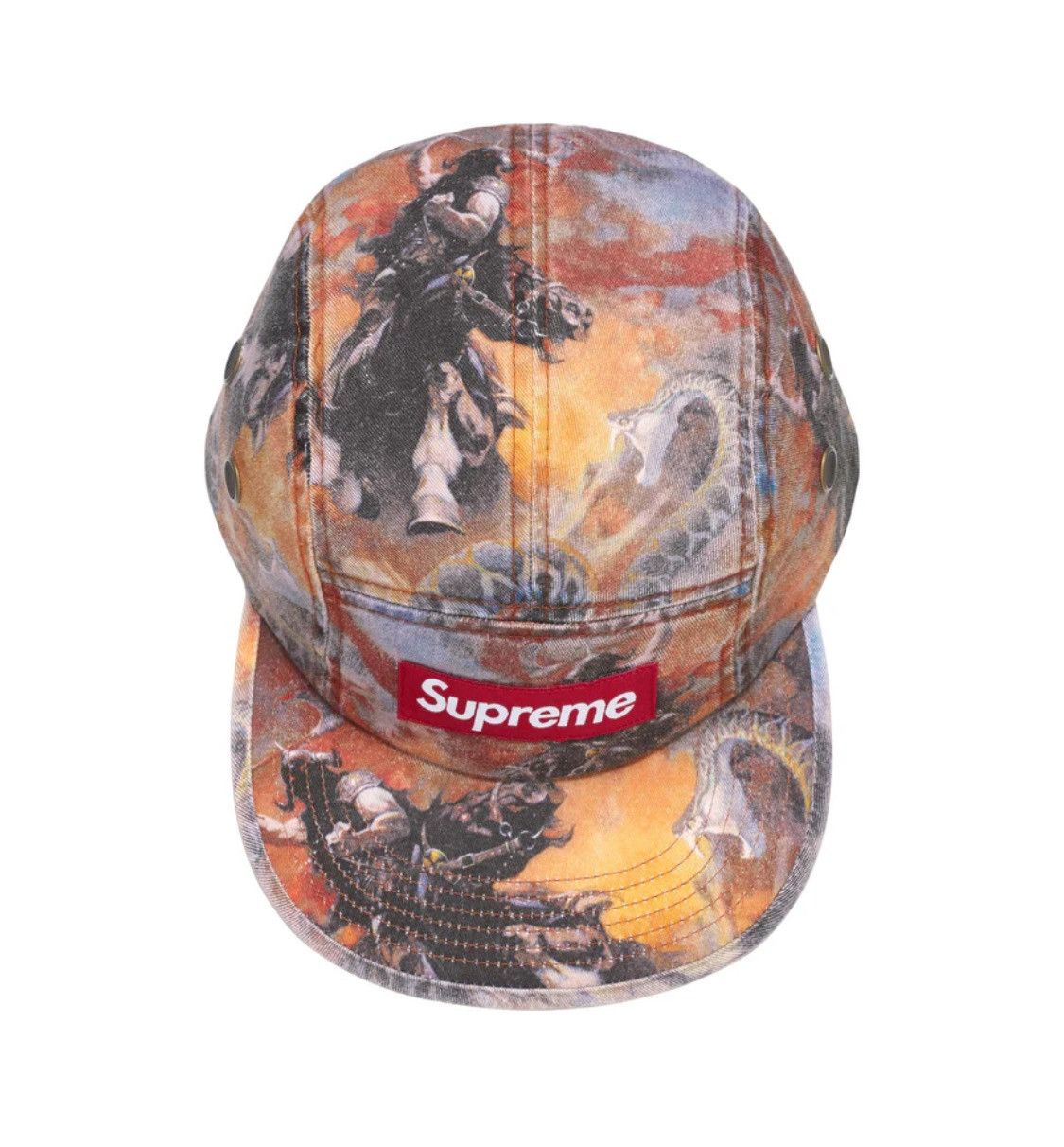 Supreme Supreme Frank Frazetta Camp Cap Orange Size ONE SIZE - 2 Thumbnail