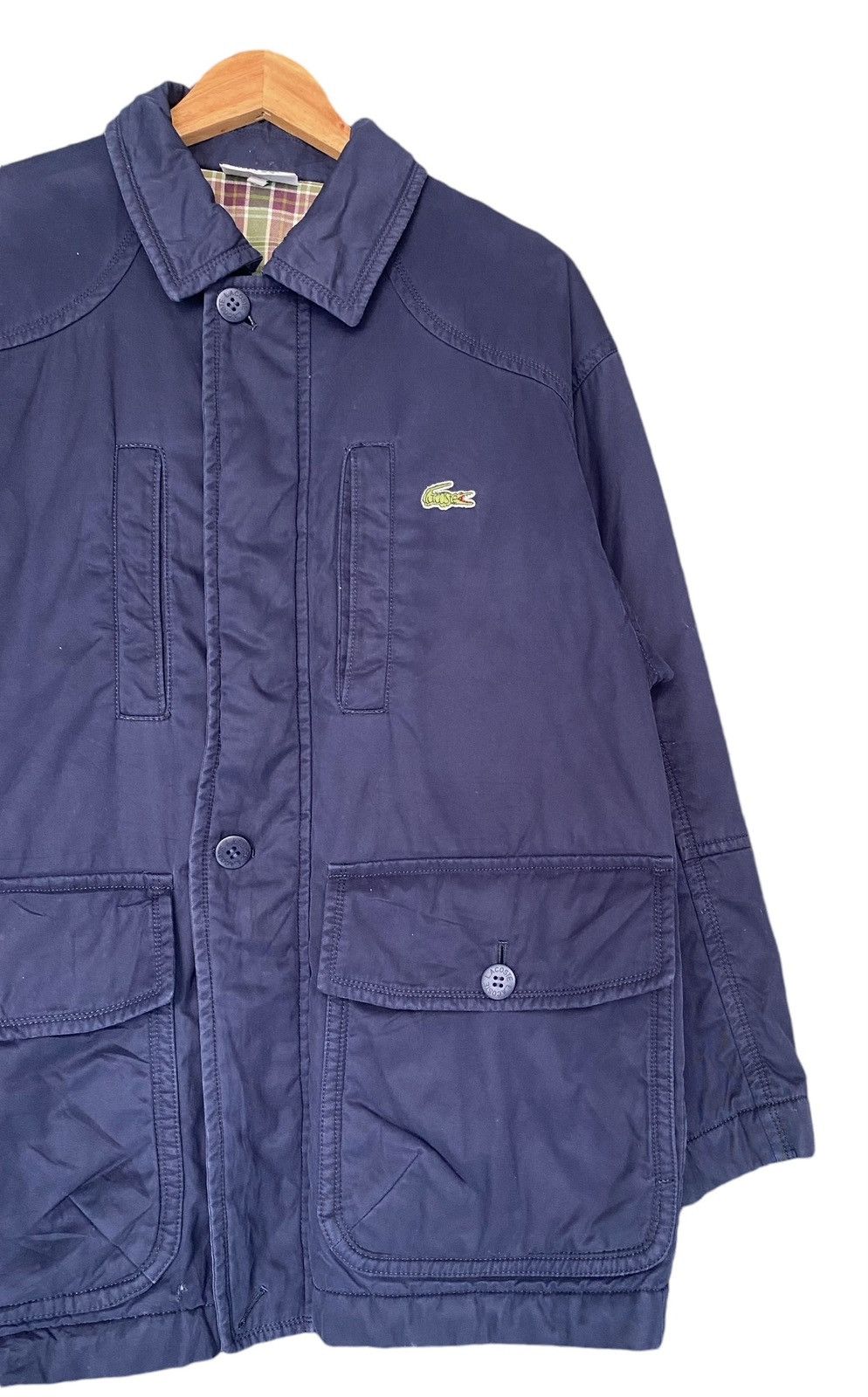 Lacoste Dark Blue LACOSTE Double Lining Jacket Size US L / EU 52-54 / 3 - 2 Thumbnail