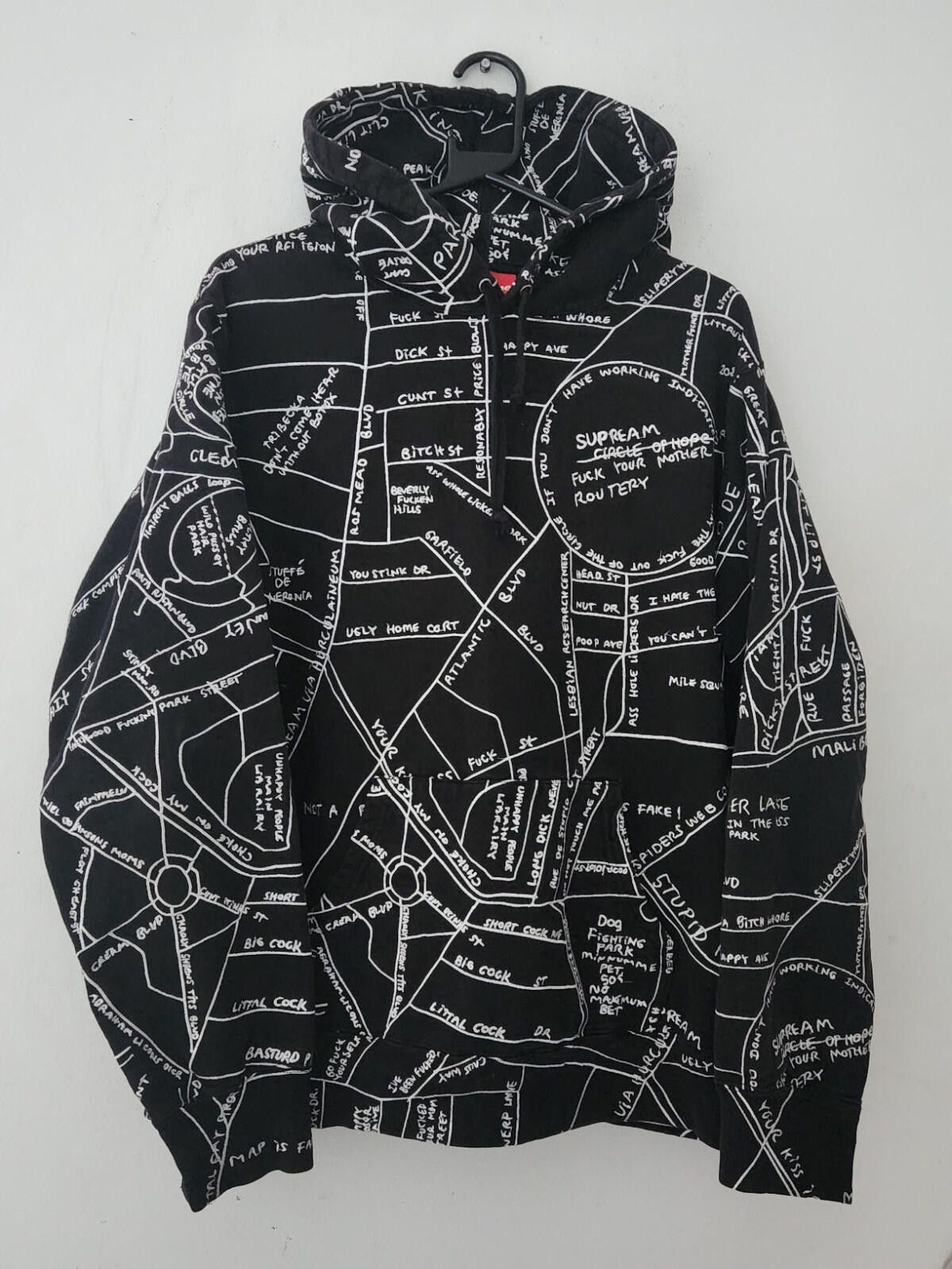 Supreme Black Supreme Fuck You Embroidered Hoodie | Grailed