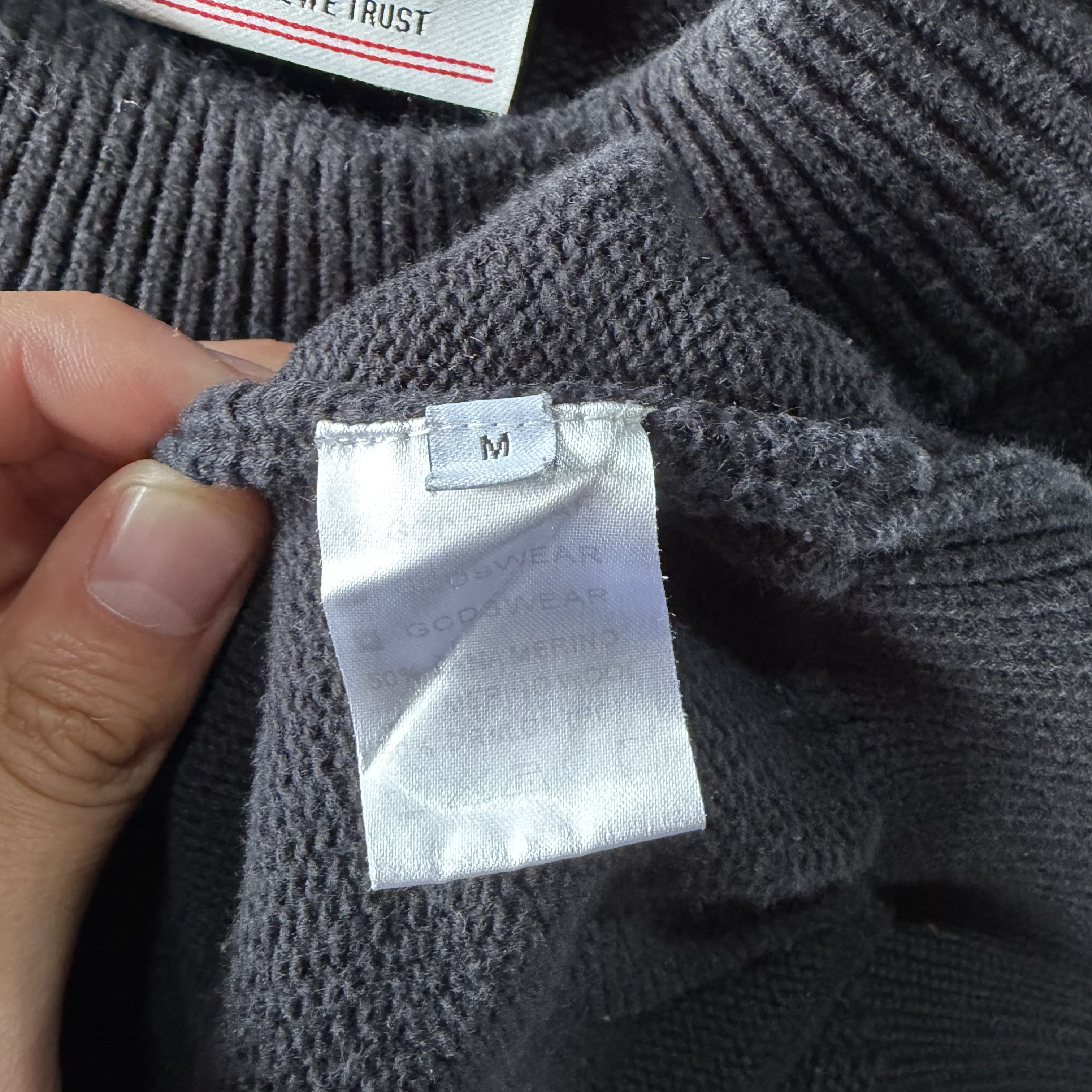 GCDS GCDS Logo Band Knit Sweater Mens Merino Wool Blend Size US M / EU 48-50 / 2 - 9 Thumbnail