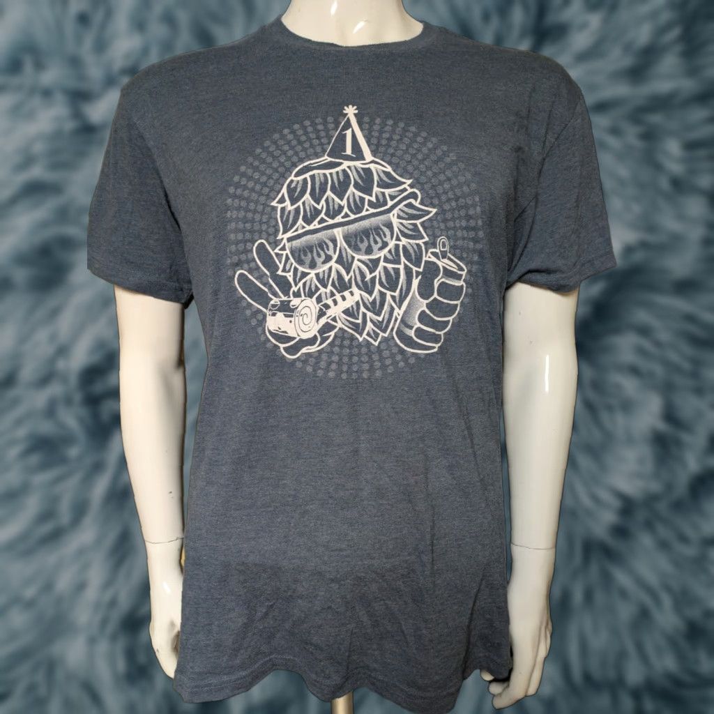 Next Level Canned Heat T-Shirt Next Level Shirt Gray XL Men Bar Beer Graphic Tee 50% Polyester 25% Cotton 25% Rayon Fall River MA Mens Size US XL / EU 56 / 4 - 1 Thumbnail