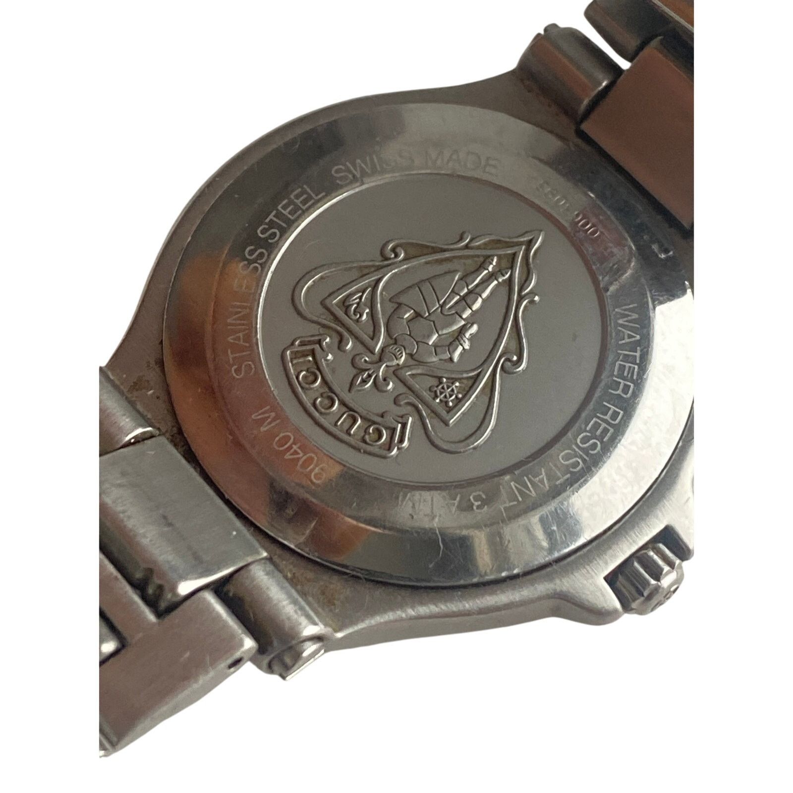 Gucci Gucci Authentic Stainless Steel Watch with Black Dial Size ONE SIZE - 3 Thumbnail