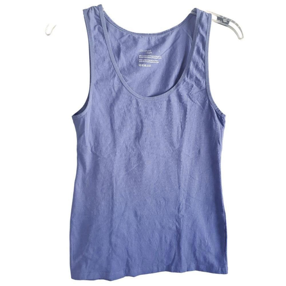 Designer CT1259 Ladies Comfneat Blue Tank Top L Size L / US 10 / IT 46 - 1 Thumbnail