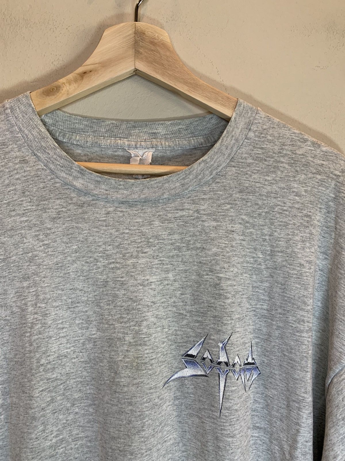 Band Tees RARE Vintage 80s Sodom Band Single Stitch Screen Stars Shirt Size US XL / EU 56 / 4 - 2 Thumbnail