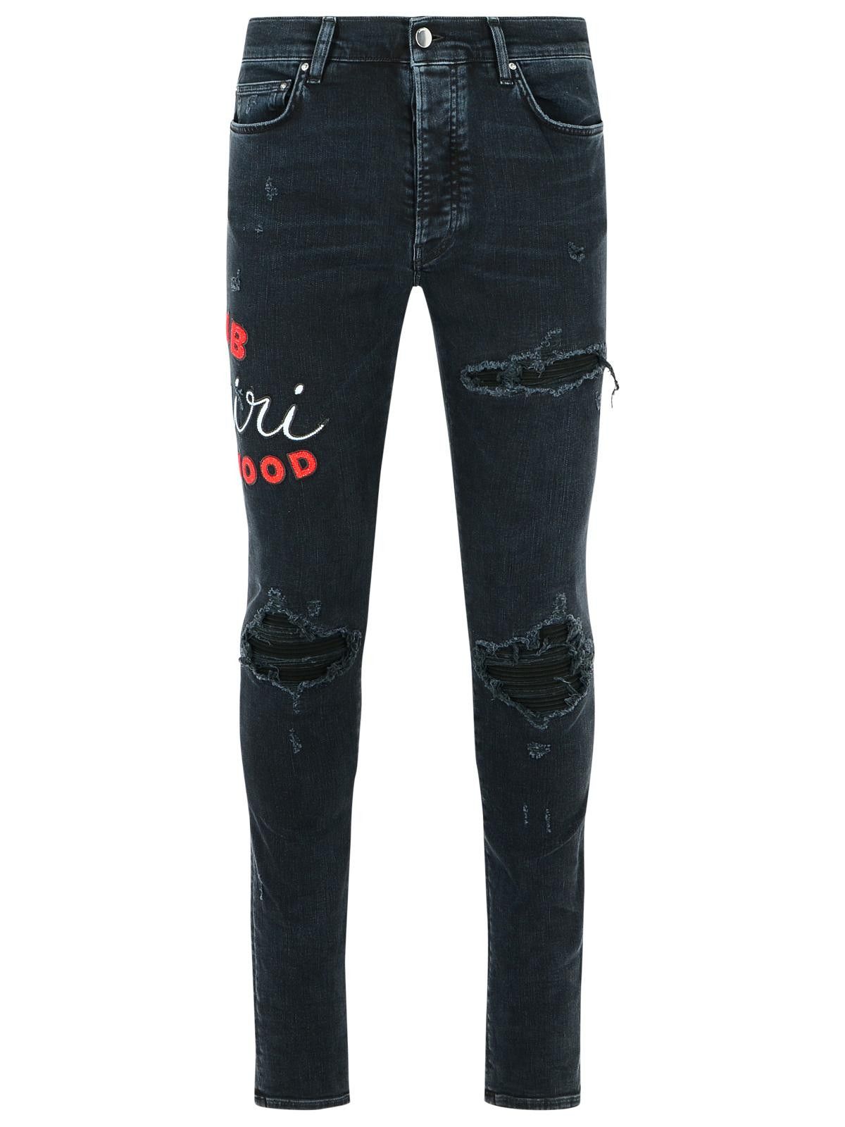 Amiri AMIRI Black Cotton Jeans Size US 31 - 1 Thumbnail