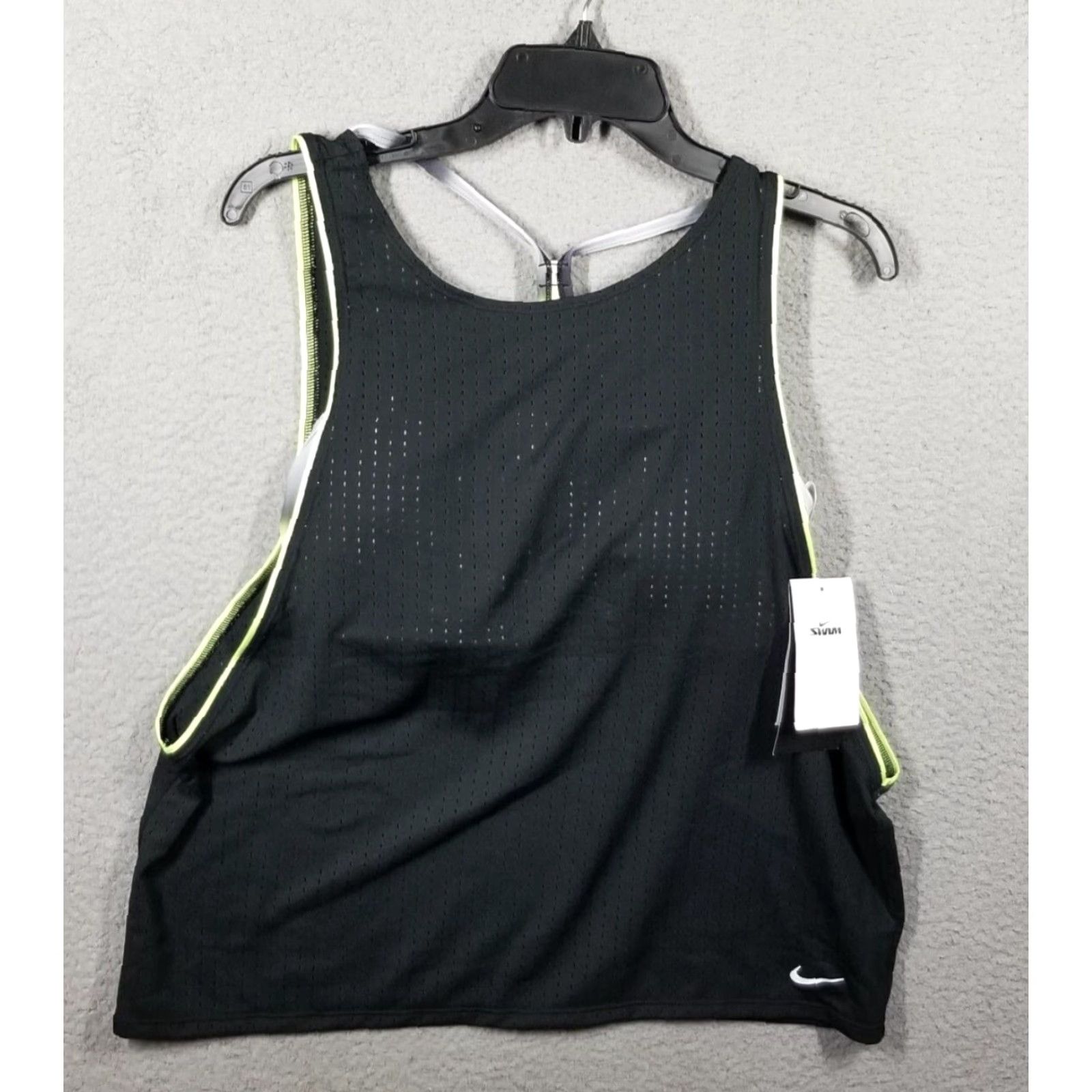 Nike Nike Women's Swim Tankini Top Large Black Striped Convertible Layered 90s NWT Size L / US 10 / IT 46 - 3 Thumbnail