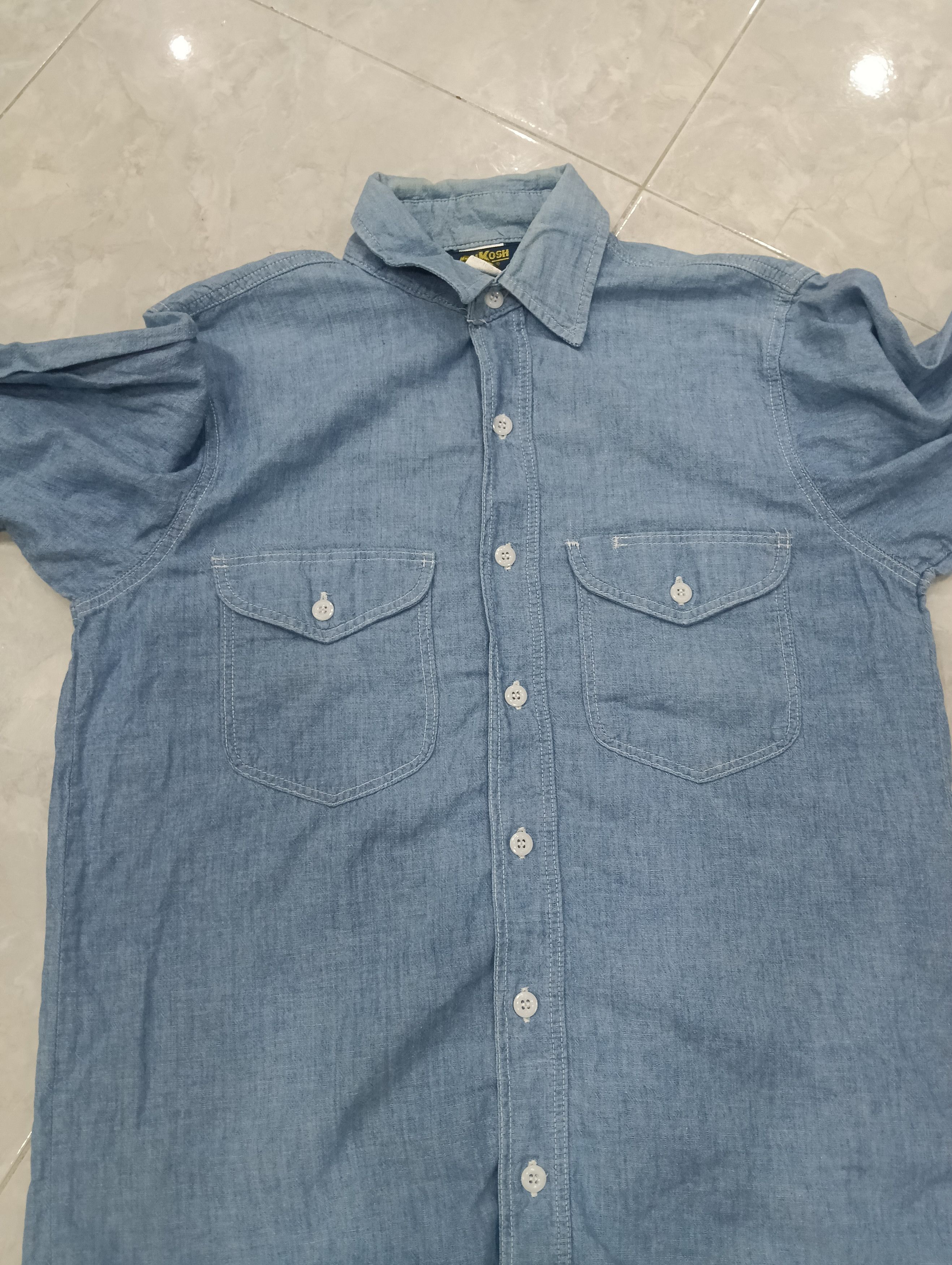 Oshkosh True Vintage 70s Osh Kosh Like USN Chambray Size US M / EU 48-50 / 2 - 2 Thumbnail