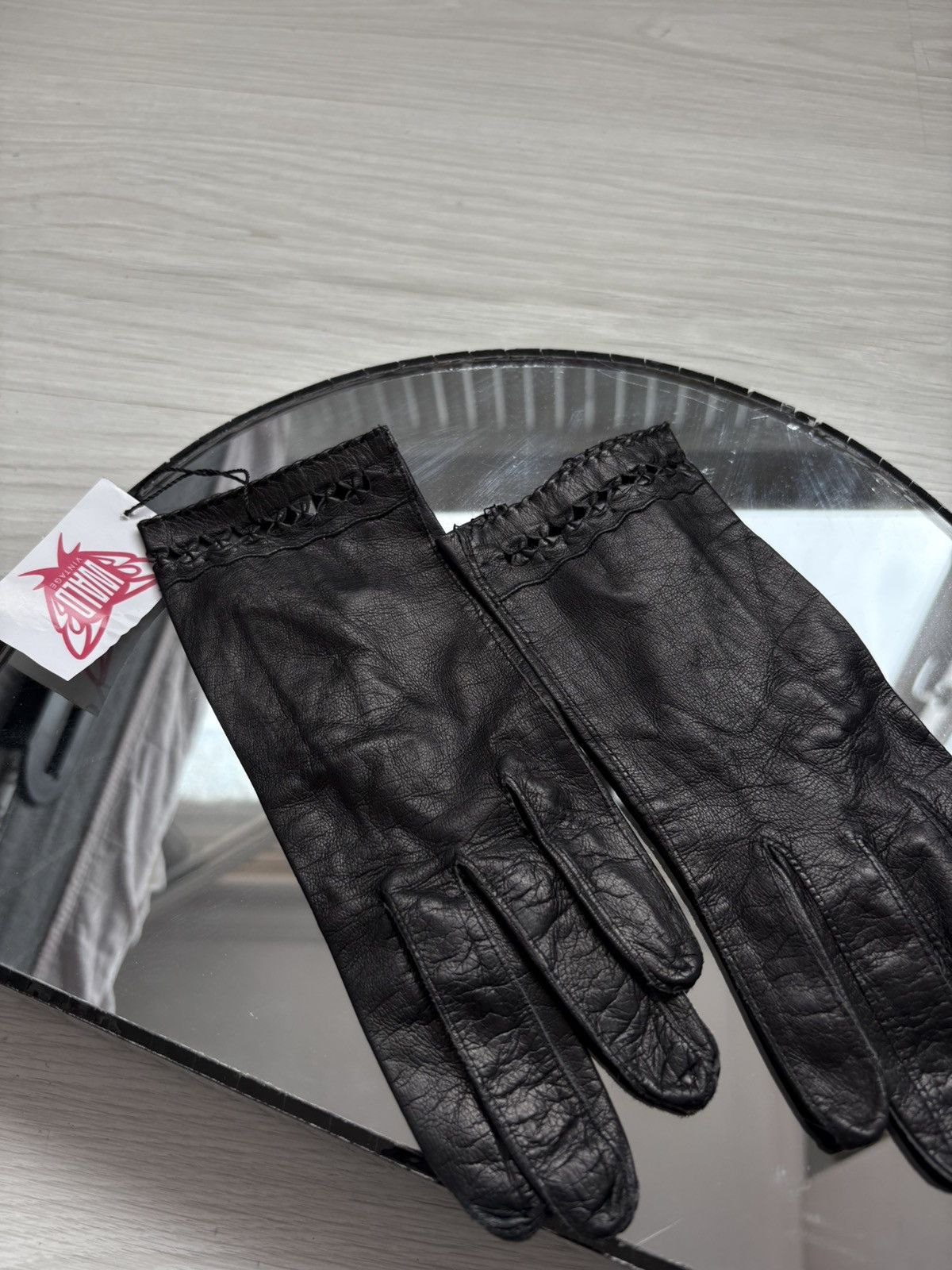 Vintage Vintage leather gloves Size ONE SIZE - 8 Thumbnail