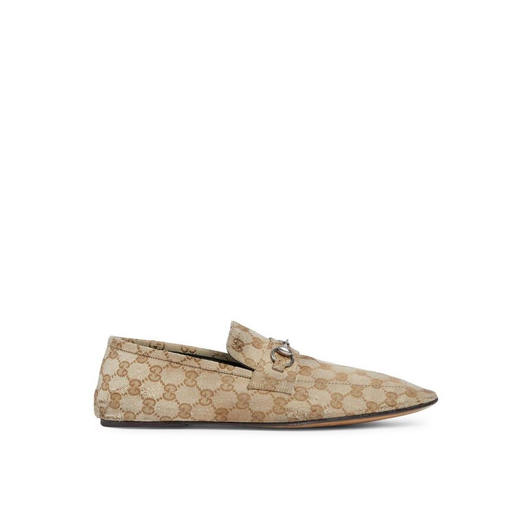 GUCCI Jordaan $1090 Men's Sand Horsebit Loafers New & Authen