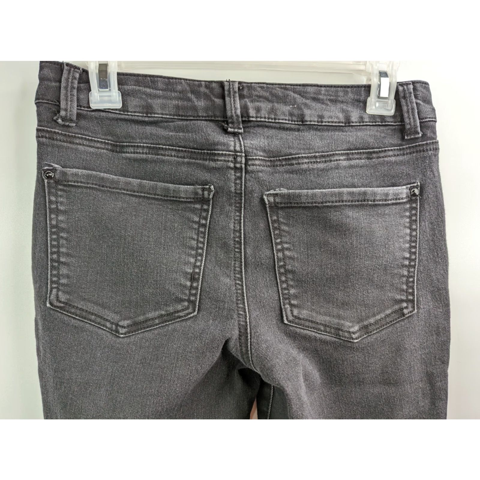 Vintage Maurices Everflex High Rise Skinny Jeans Black Wash Stretch Denim Size 4 Reg Size 27" / US 4 / IT 40 - 6 Thumbnail