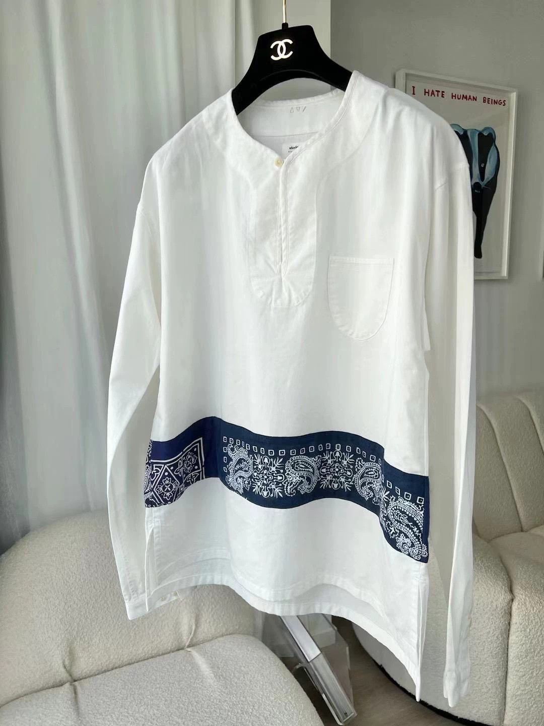 Visvim Visvim Cashew flower white shirt Size US S / EU 44-46 / 1 - 1 Thumbnail