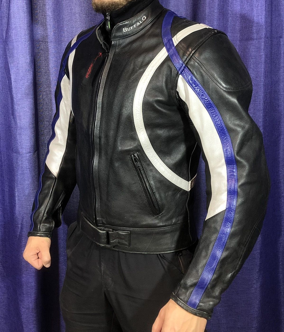 Ferrari × Honda × Yamaha Buffalo motorcycle Leather jacket Racing Size US S / EU 44-46 / 1 - 1 Thumbnail