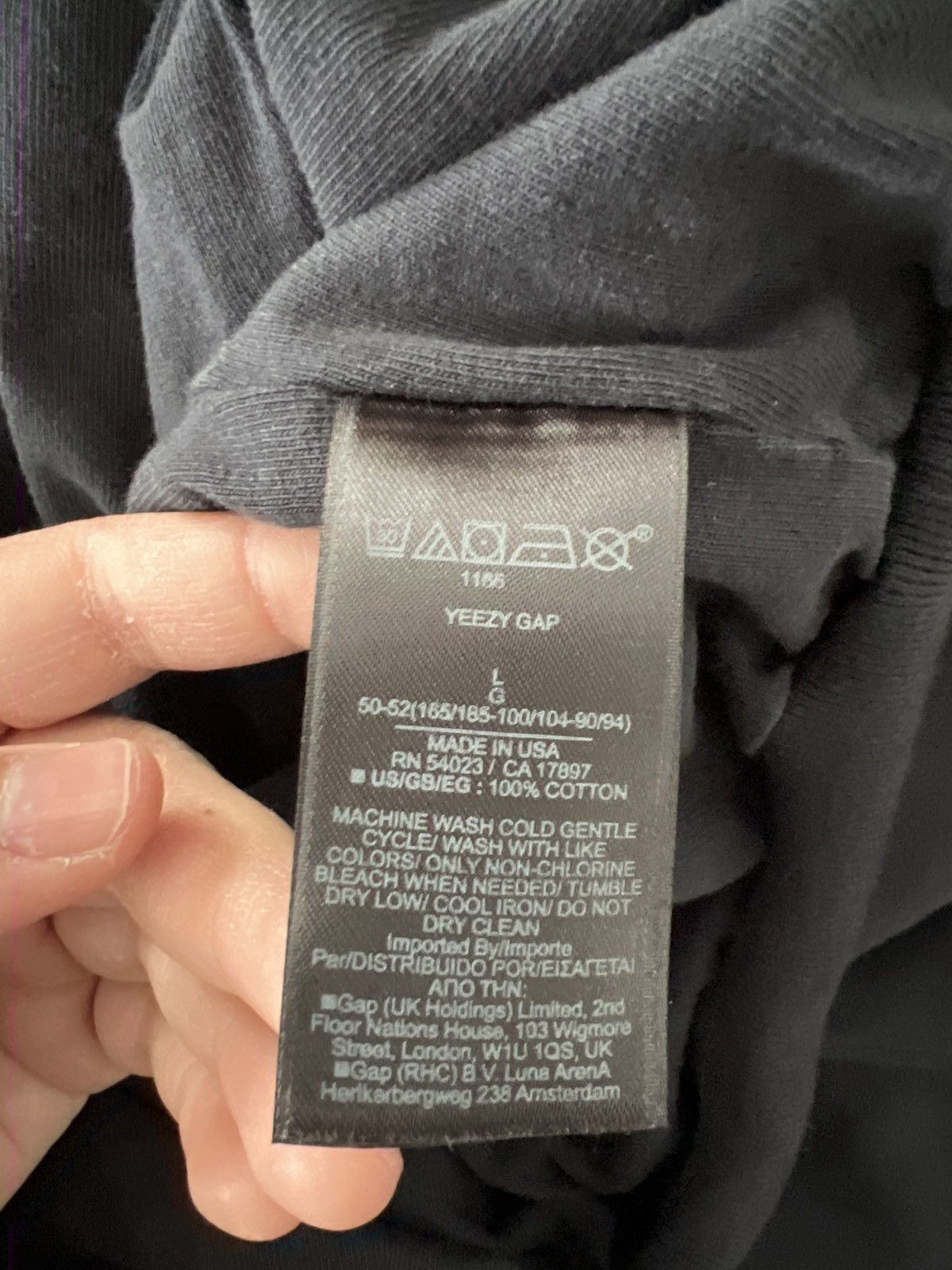 Balenciaga × Gap × Yeezy Imperfect Washed Black YZY Yeezy Gap Balenciaga Dove Hoodie Size US L / EU 52-54 / 3 - 15 Thumbnail