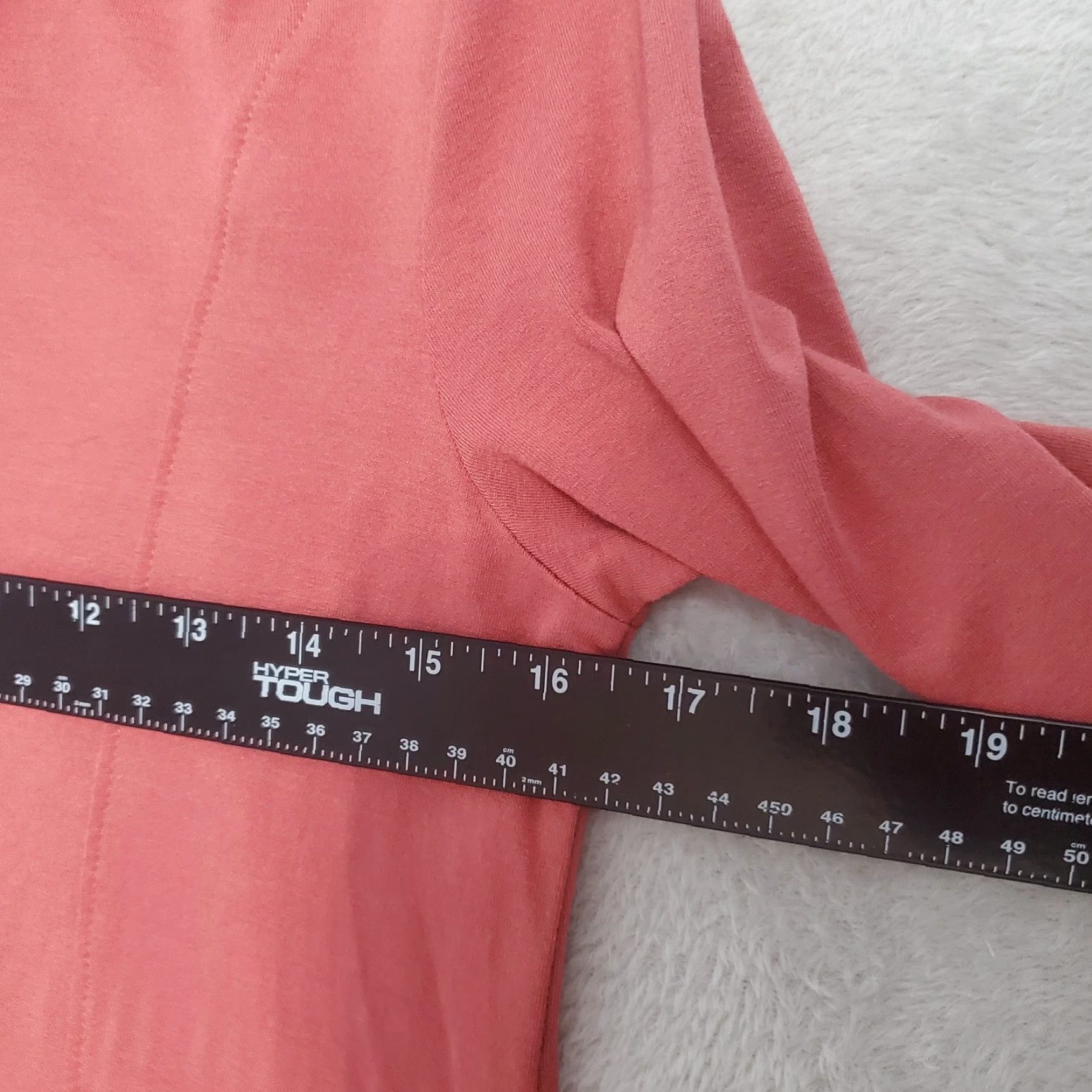 Vintage VINTAGE Lisa Bayne Womens Tunic Top XS Dusty Rose 3/4 Sleeve Asymmetrical Hem Lagenlook Blouse Bohemian Minimalist Shirt Womens XS Rose dusted Size XS / US 0-2 / IT 36-38 - 7 Thumbnail