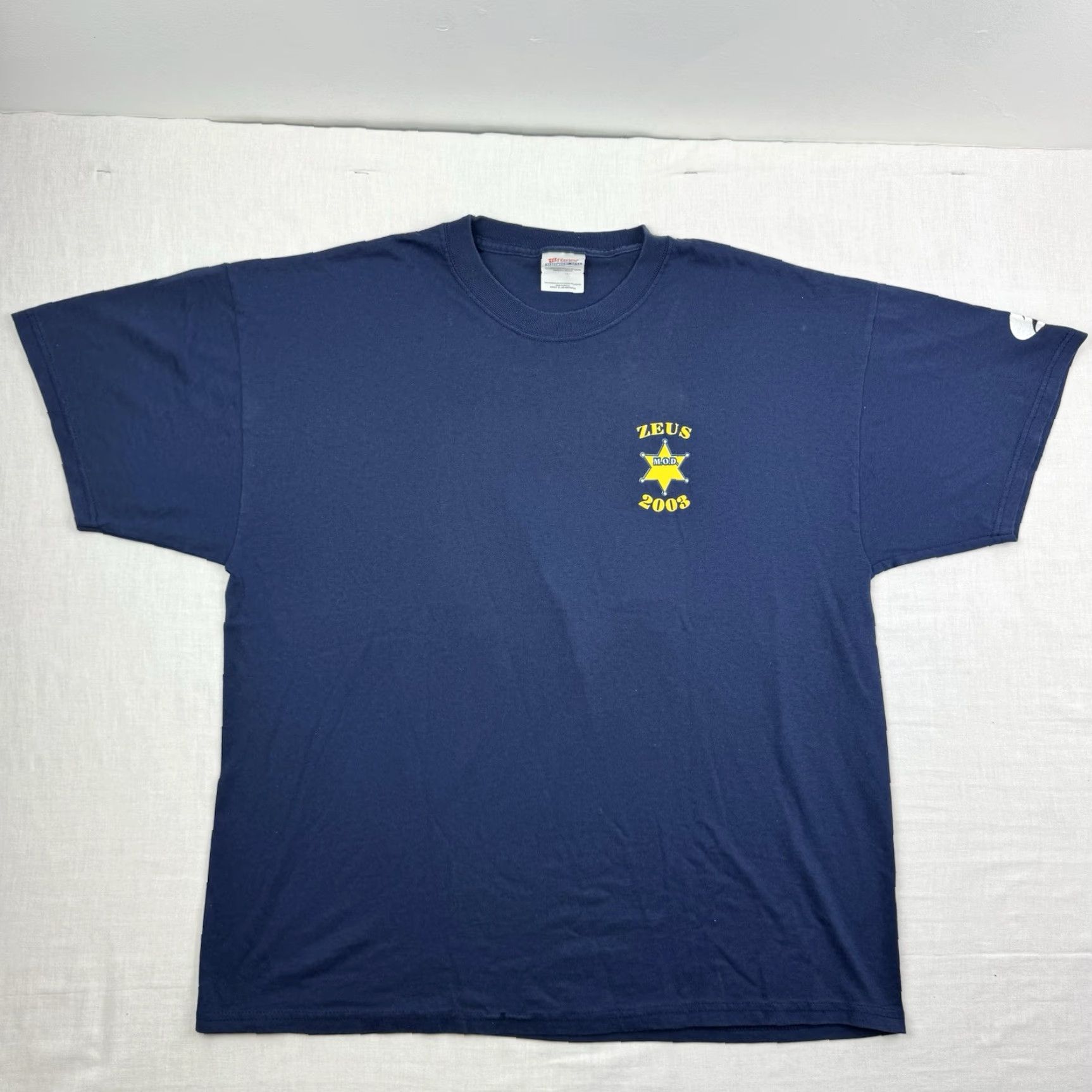 Hanes VINTAGE Hanes T-Shirt Adult XL Blue Cartoon Graphic Anti Birth Defects 90s Y2K Mens Size US XL / EU 56 / 4 - 3 Thumbnail