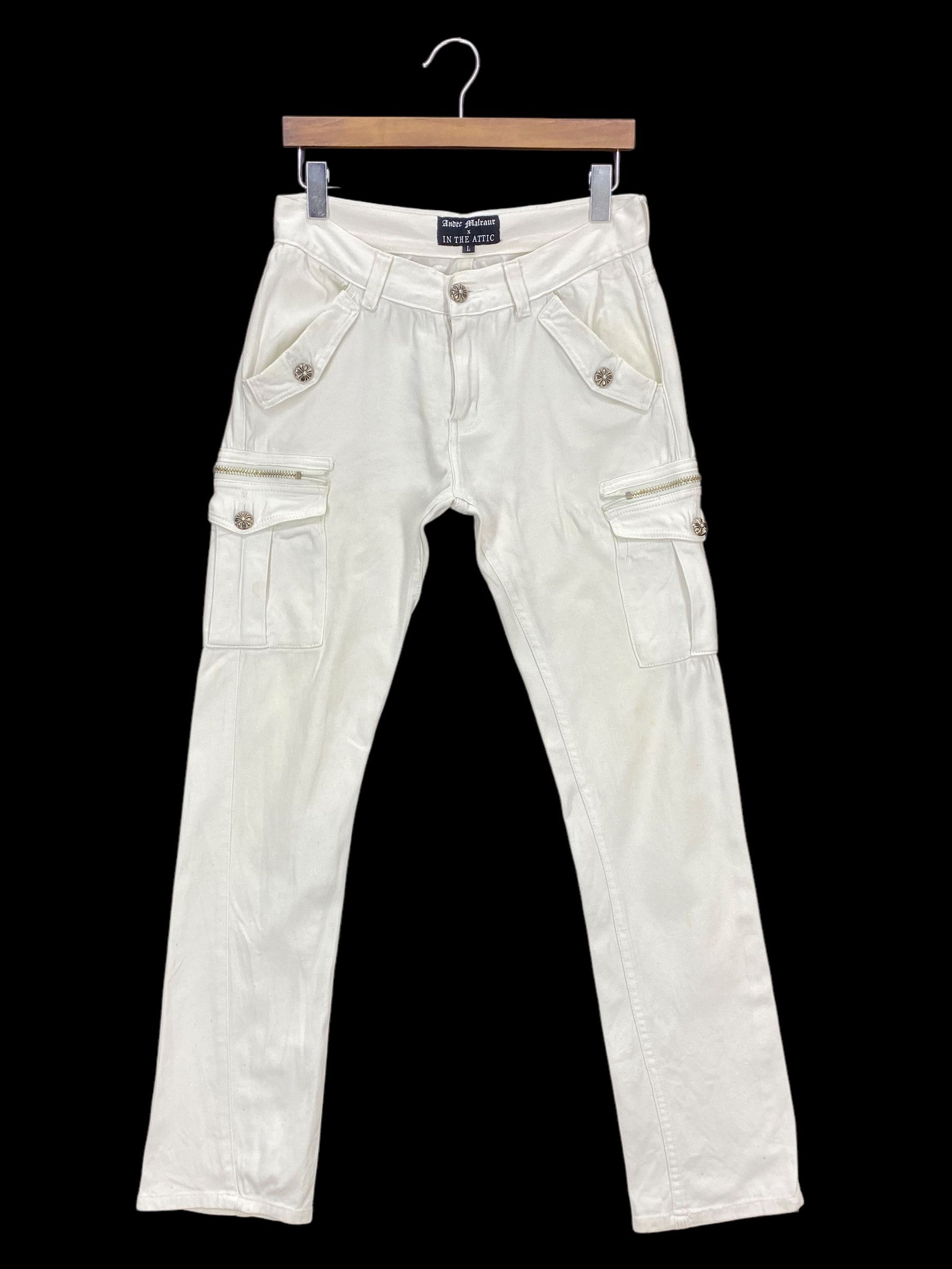 In The Attic In The Attic Japanese Distressed Punk Goth Bootcut Pants Size US 29 - 1 Thumbnail