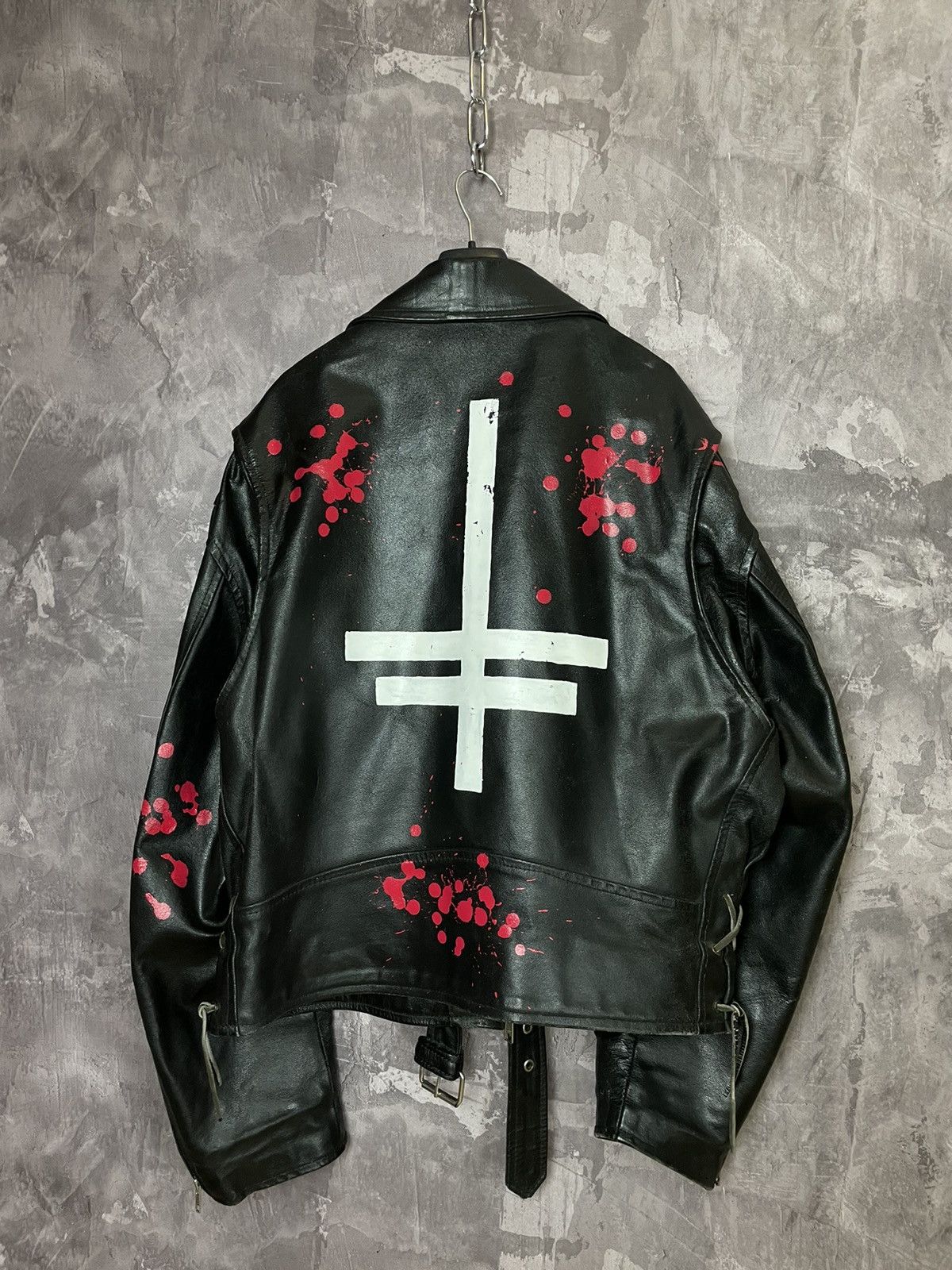 Vintage Vintage Leather Biker Motorcycle Jacket Streetwear 90s Size US L / EU 52-54 / 3 - 2 Thumbnail