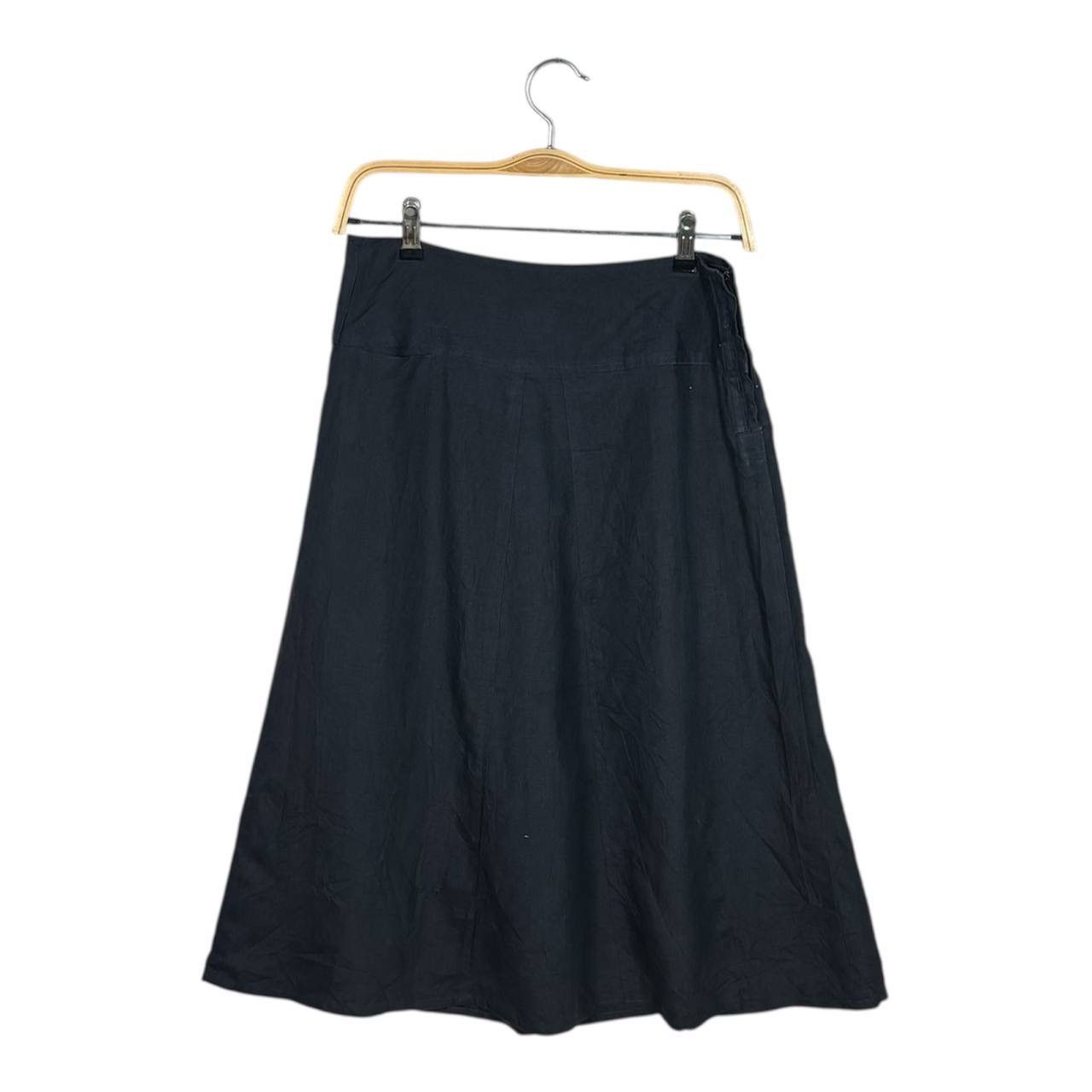 Margaret Howell Margaret Howell Black Midi Skirt Size 31" - 1 Thumbnail