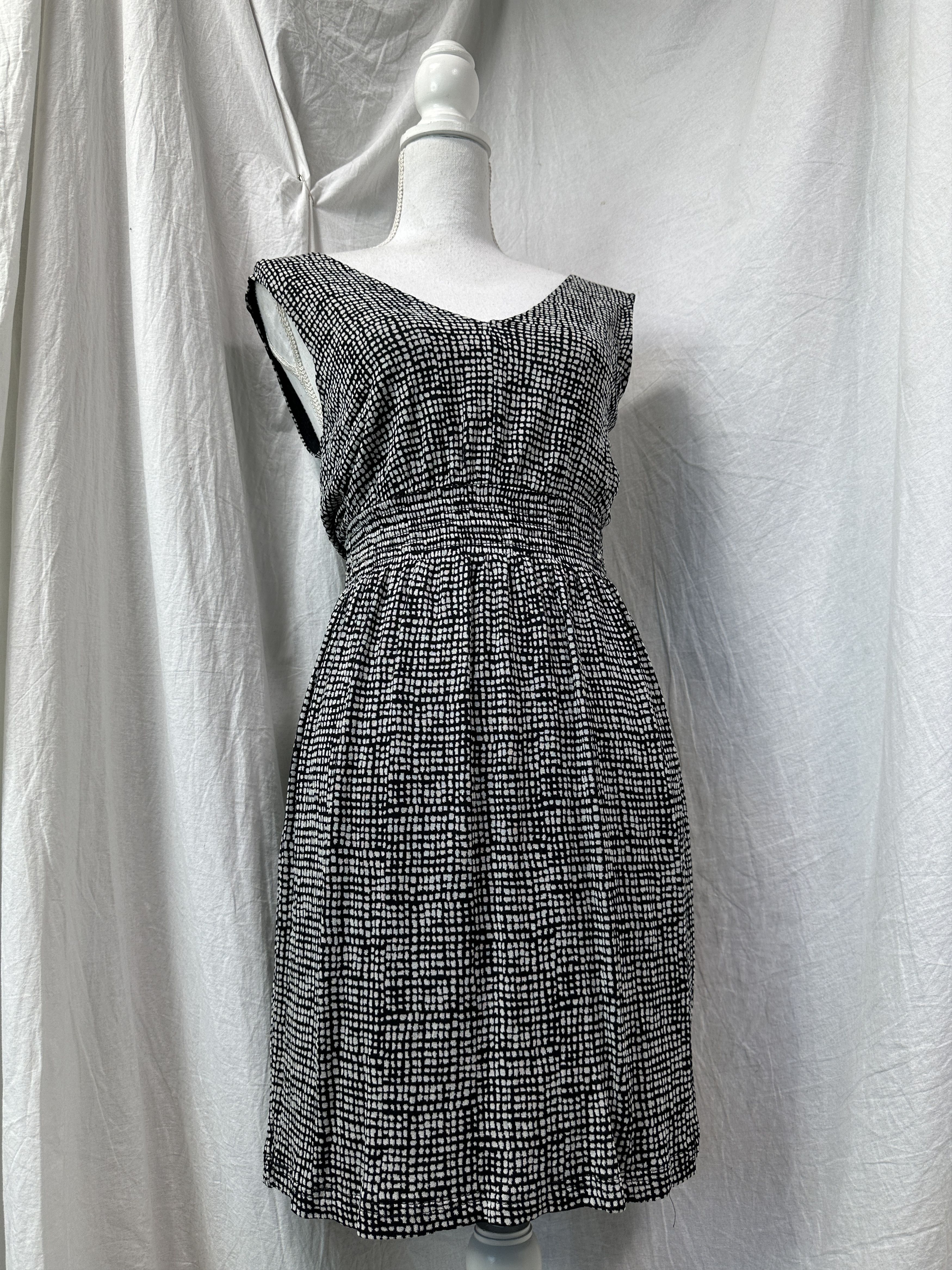 Max Mara Vintage Avant Garde Pattern Max Mara Mini Dress Y2K Size M / US 6-8 / IT 42-44 - 1 Thumbnail