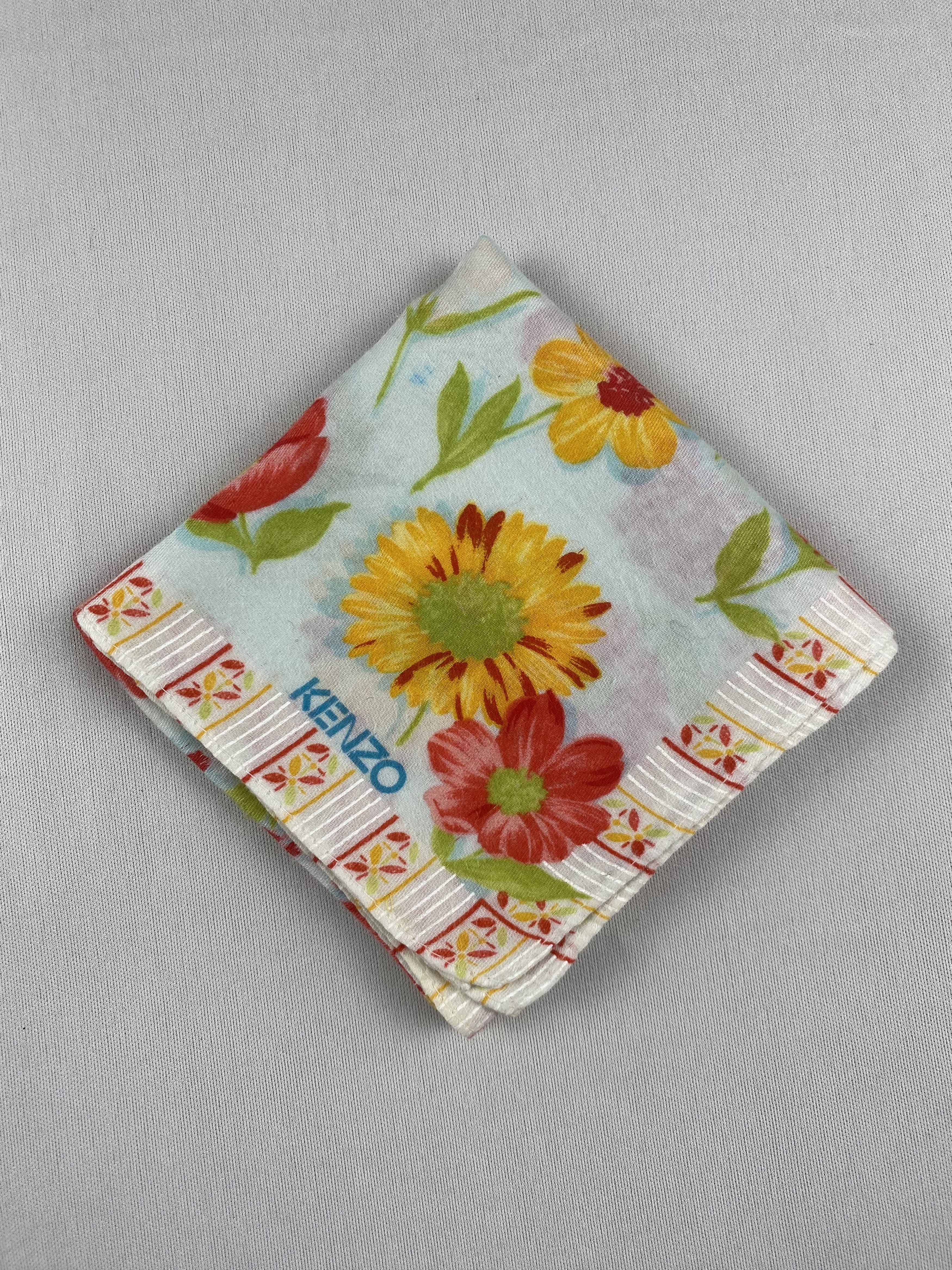 Kenzo Vintage Kenzo Handkerchief Pocket Square Bandana HM0004 Size ONE SIZE - 3 Thumbnail