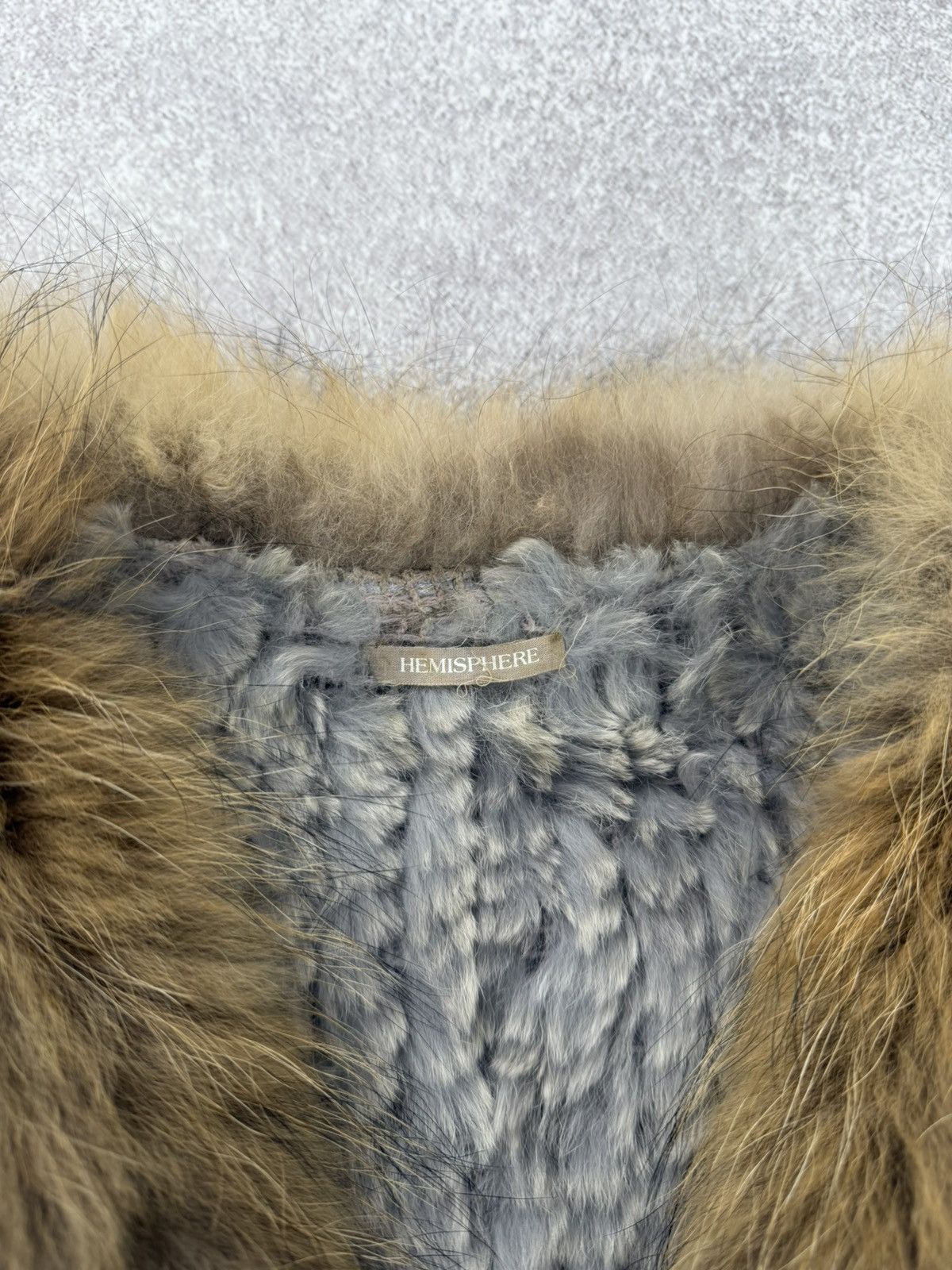 Other Hemisphere Rex Rabbit/Racoon Vest Size 36 Size XS / US 0-2 / IT 36-38 - 4 Thumbnail