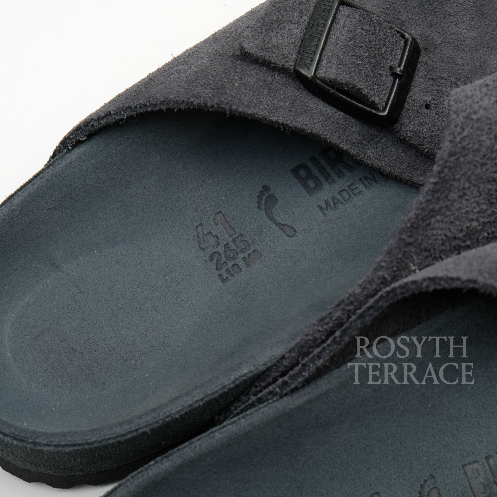★BIRKENSTOCK★ ZURICH EXQ LEVE Allover Charcoal Zürich Suede Leather Allover Charcoal | BIRKENSTOCK