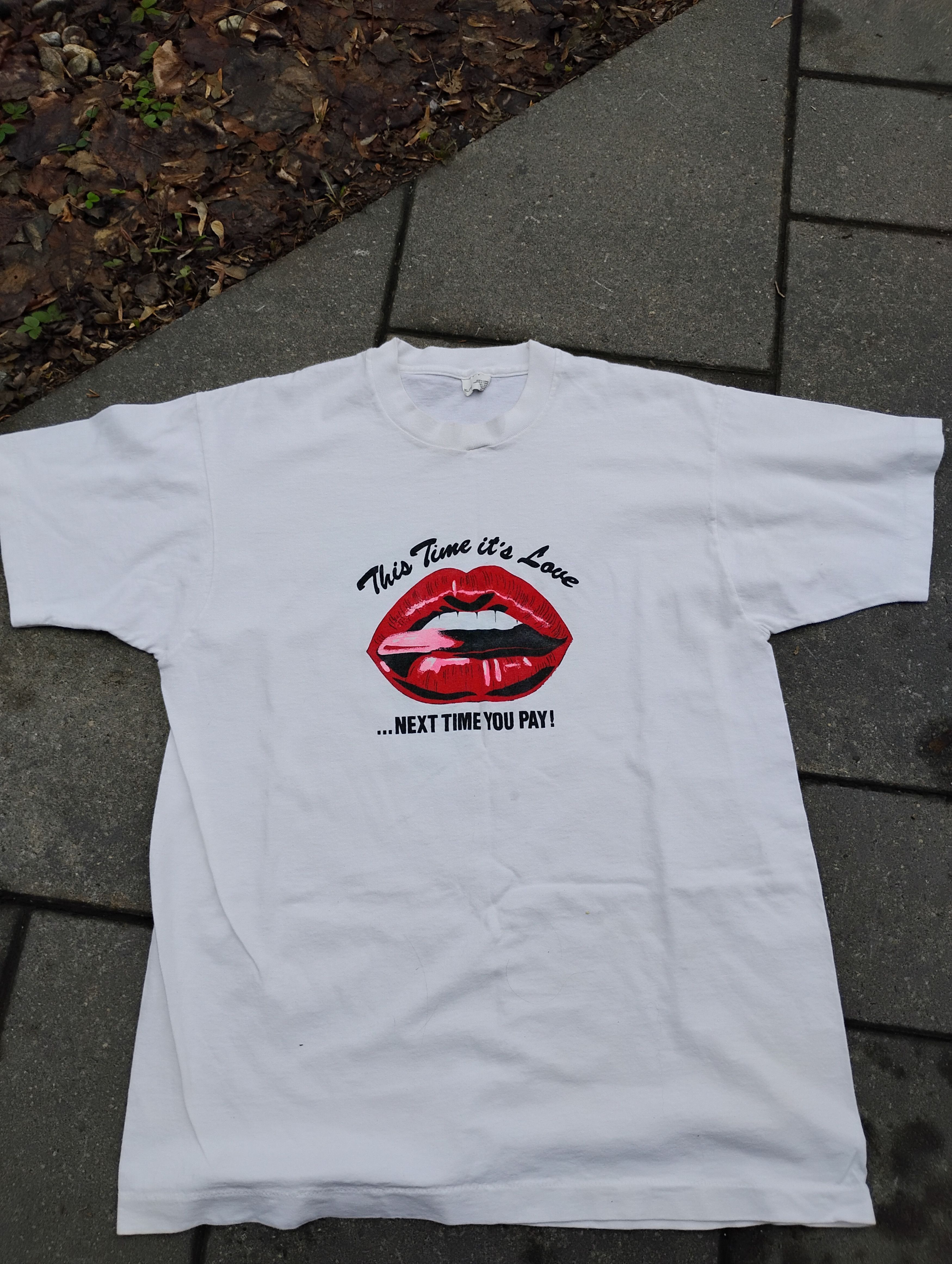 Vintage Funny 90's hooker graphic tee Size US XL / EU 56 / 4 - 2 Thumbnail